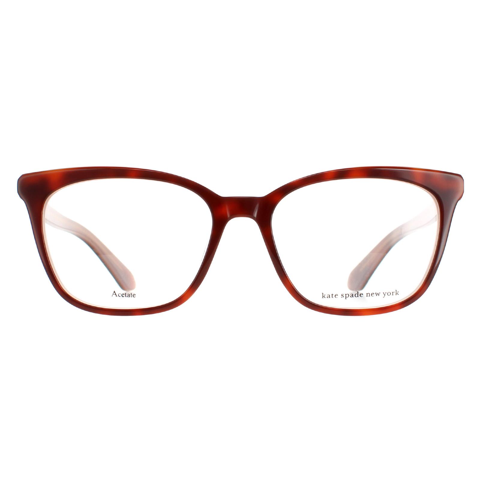 Kate Spade Square Womens Havana Glasses - Brown - One Size