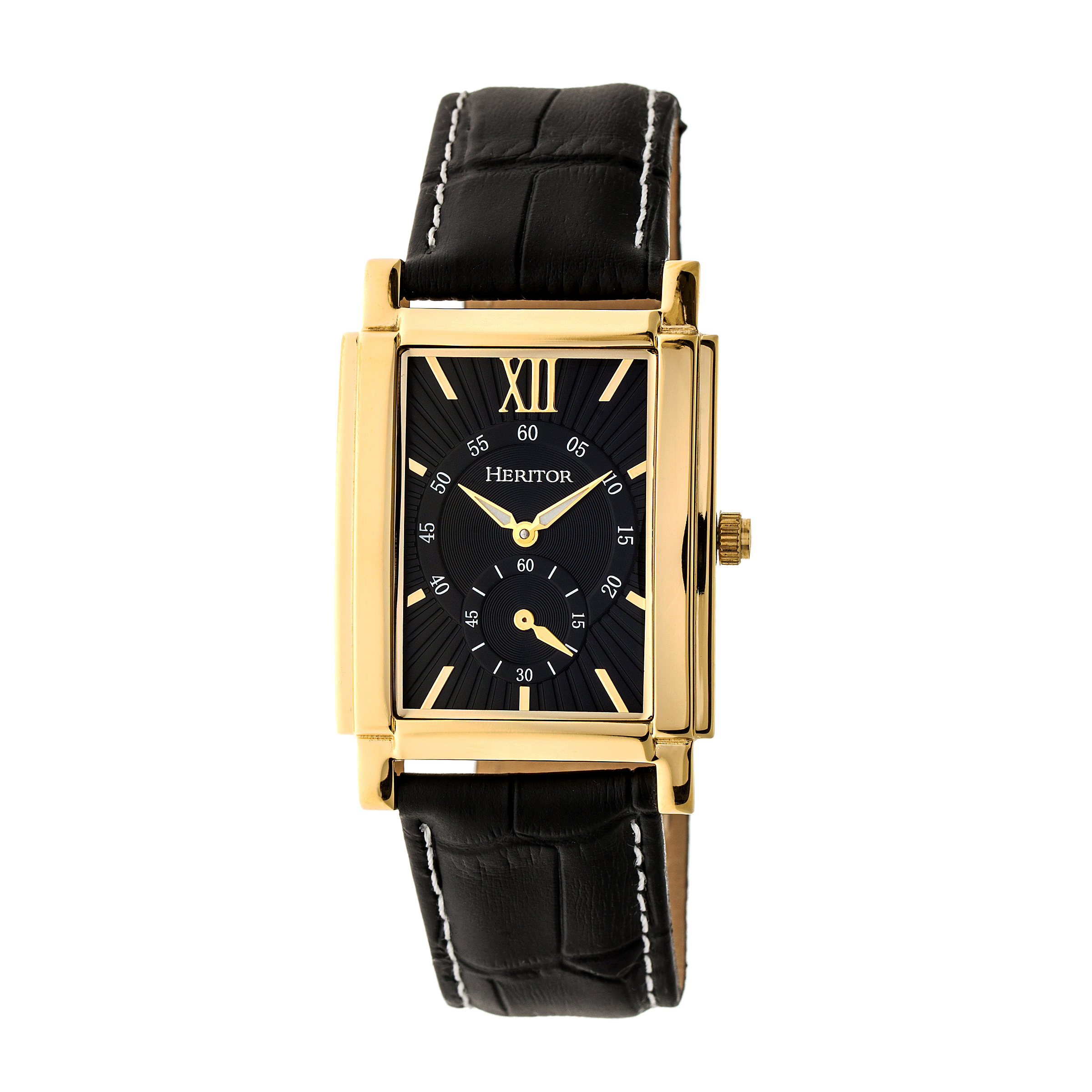 Thumbnail - Heritor Automatikuhr Frederick mit Lederarmband