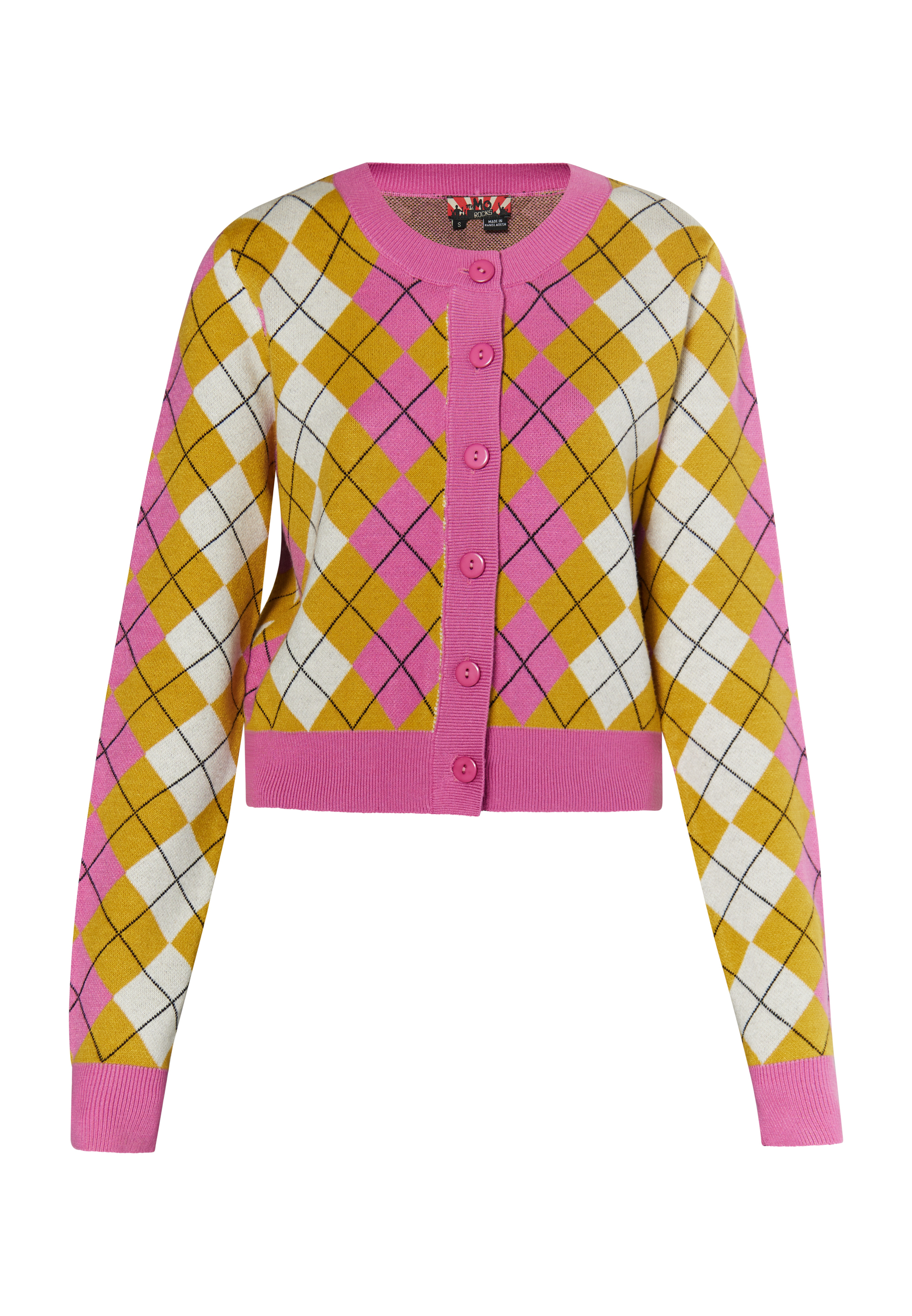 Mymo Vest Dames Roze Geel Veelkleurig
