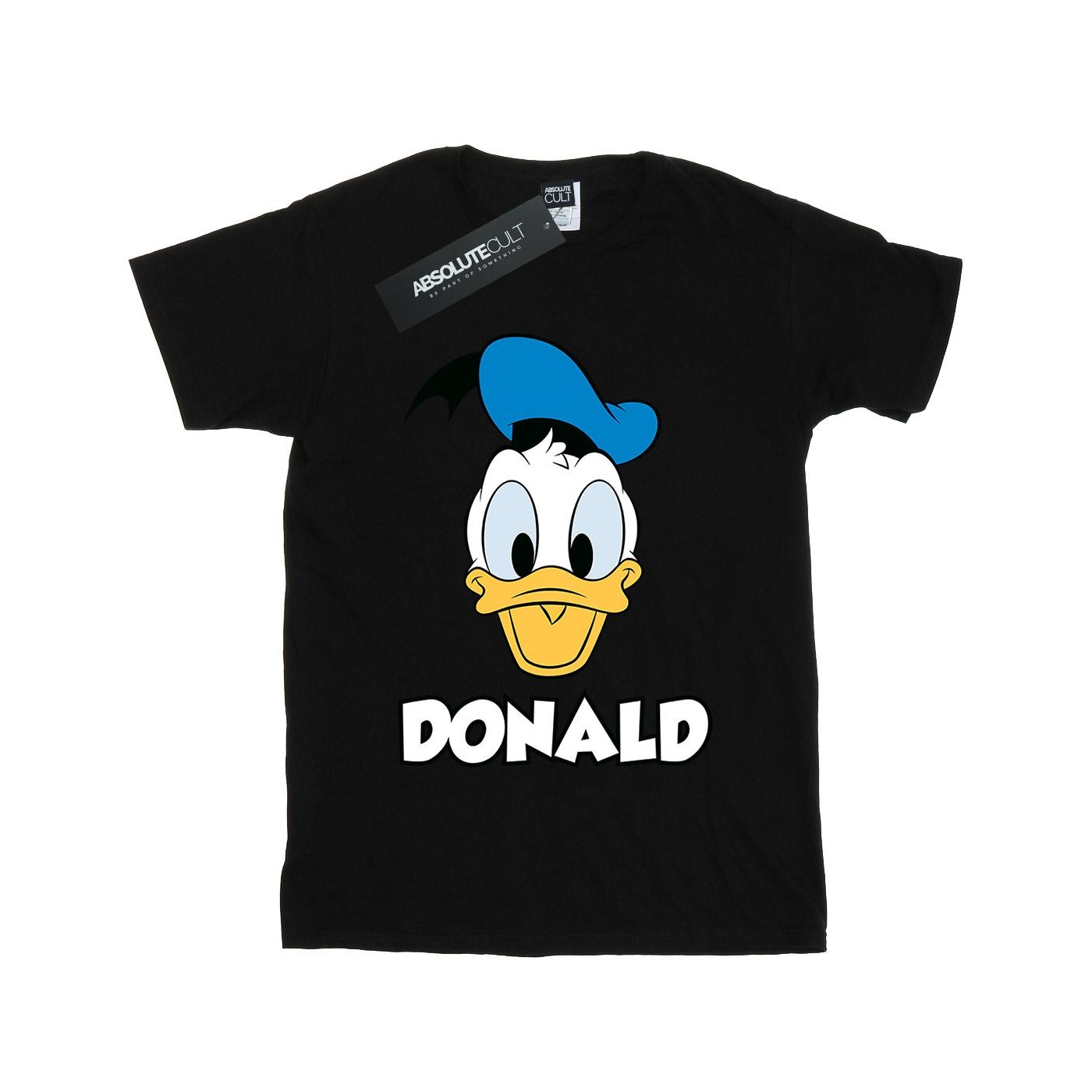 Thumbnail - Disney - "Donald Duck Face" T-Shirt für Mädchen (Schwarz)