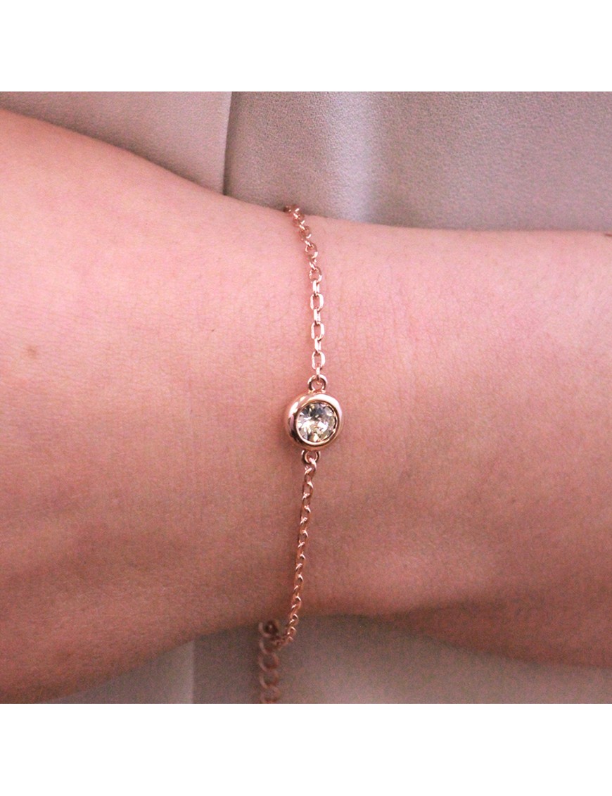 MYC Paris Armband med födelsestenar roséguld och kristall dam – bild 2