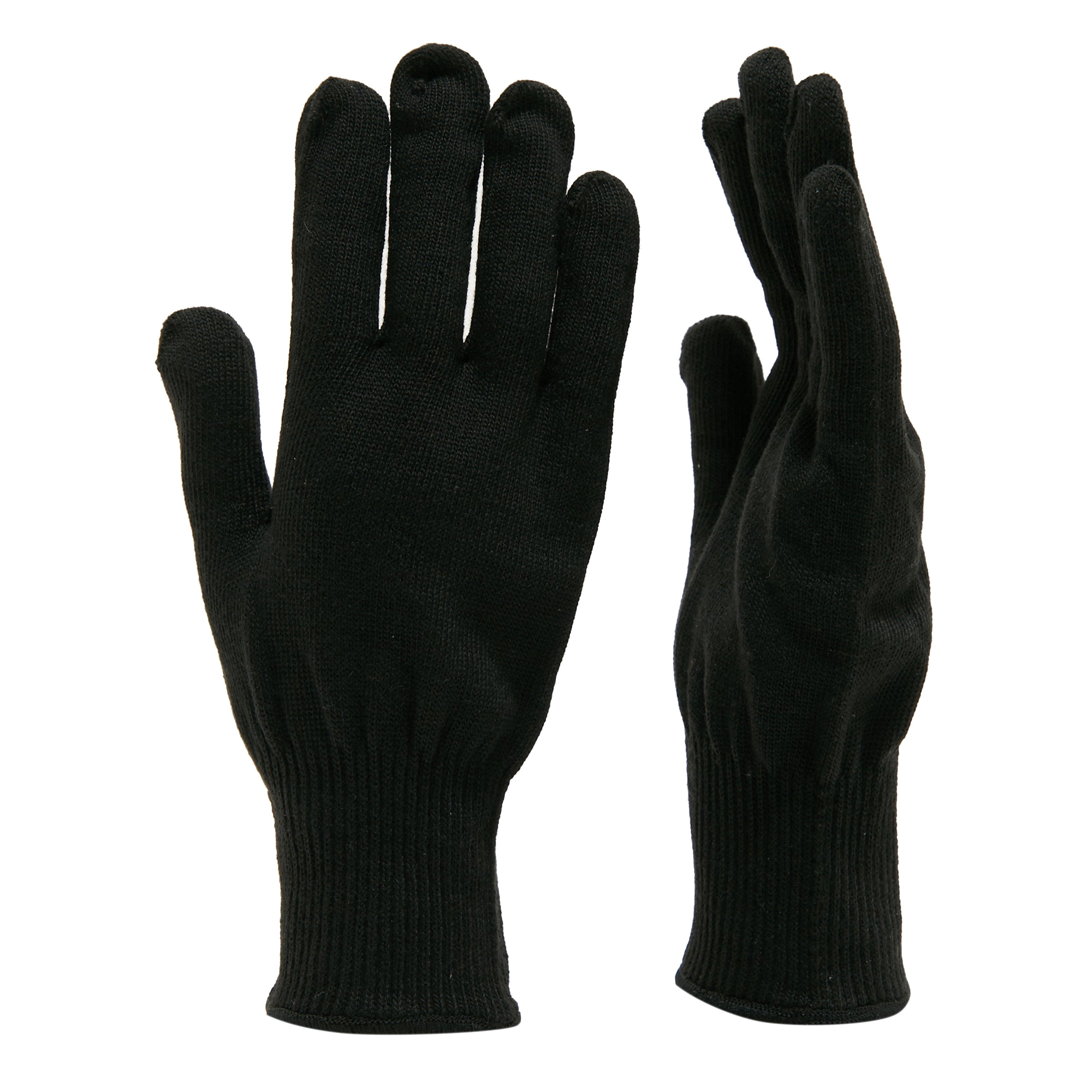 Peter Storm Mens Viloft Glove Liners - Black - Size X-Small