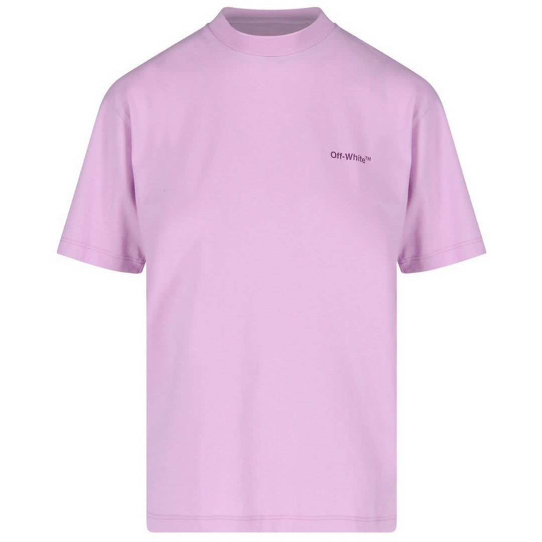 Thumbnail - Off-White Diag Logo Regular Fit Lila T-Shirt