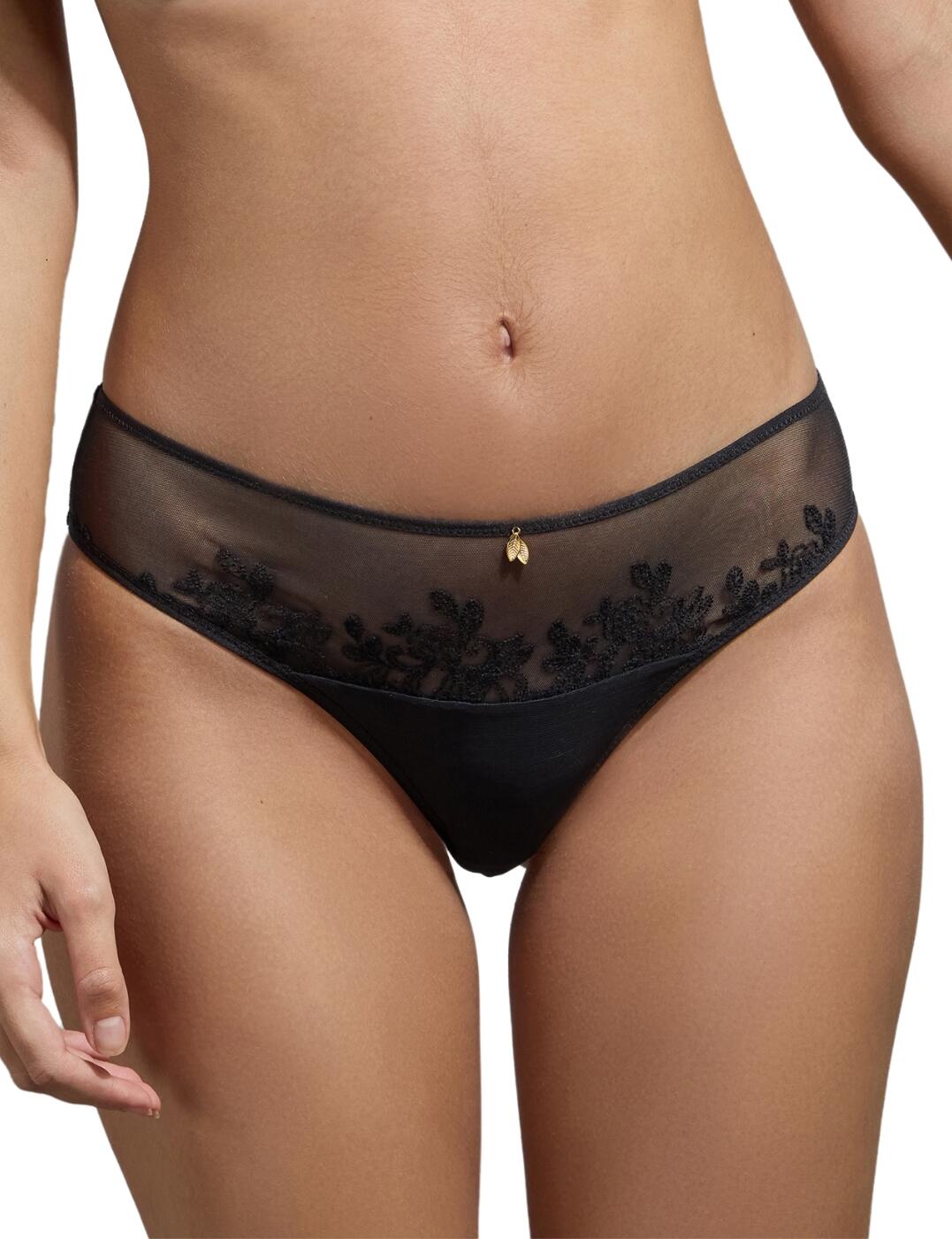 Empreinte Womens Paola Brief – Black Polyamide – Size Small