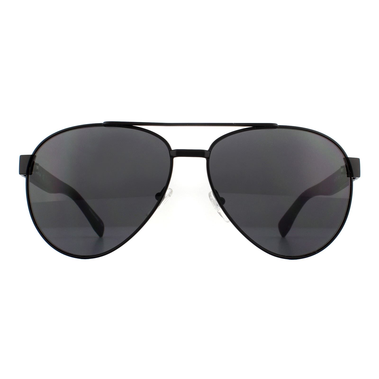 Thumbnail - Lacoste Aviator Unisex Matte Schwarz Grau Sonnenbrille