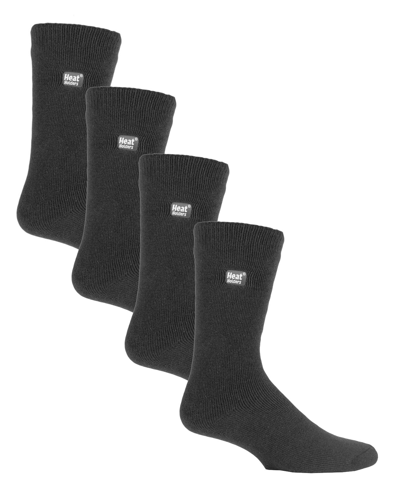 Thumbnail - Heat Holders Ultra Lite - 4 Paar Multipack Mens Thermal Socks | Ultra Thin Warm Socks for Dress Socks in Winter - Charco...