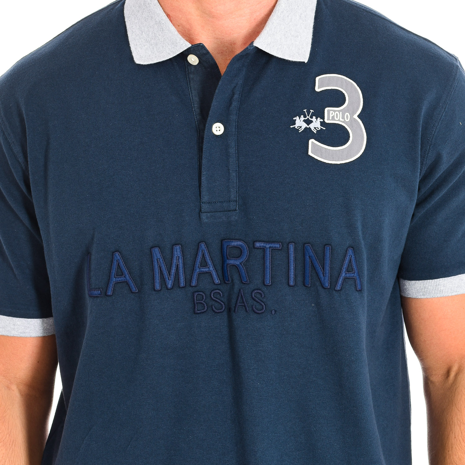 LA MARTINA Kortärmad Polo TMP600-JS316 man pikéer herr – bild 2