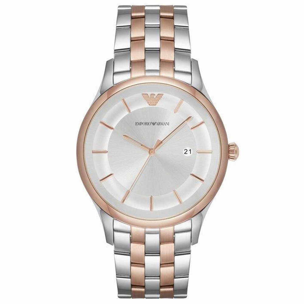Montre homme Emporio Armani AR11044 Lambda Cadran Argenté 43mm rose vif