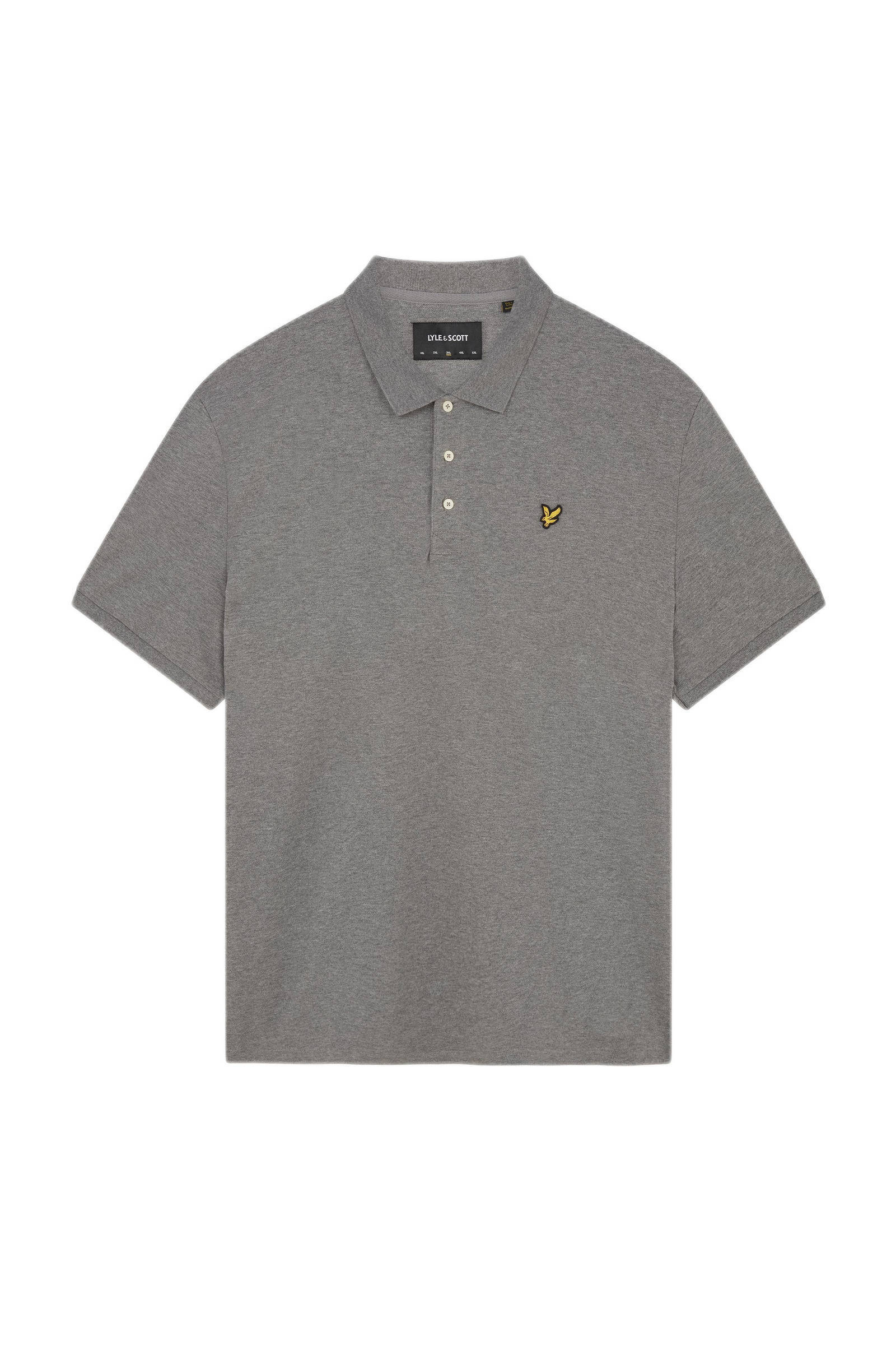 Thumbnail - Lyle & Scott Einfarbiges Polohemd in Grau