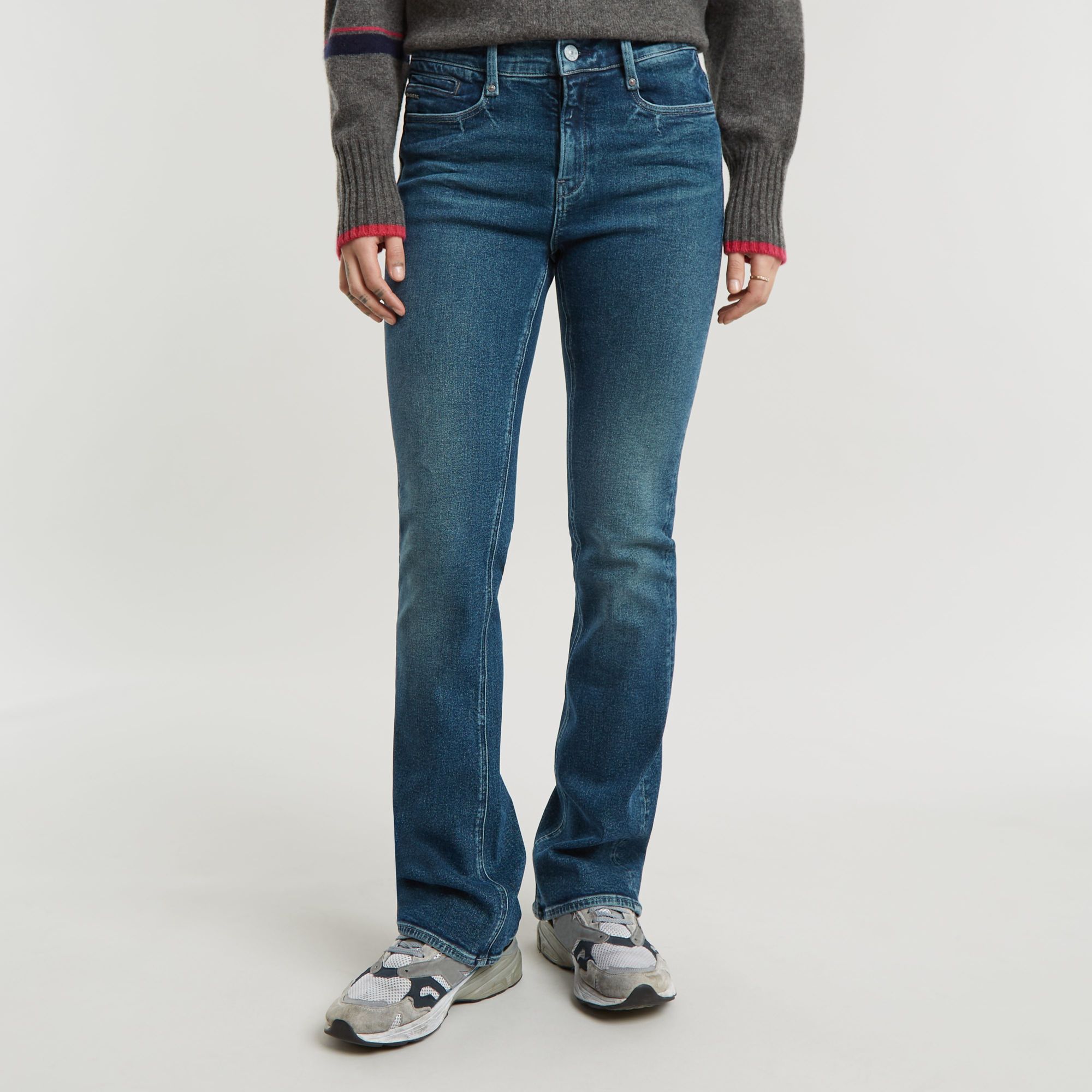 G Star Raw Womens G-Star RAW Noxer Bootcut Jeans - Navy Cotton - Size 24W/30L