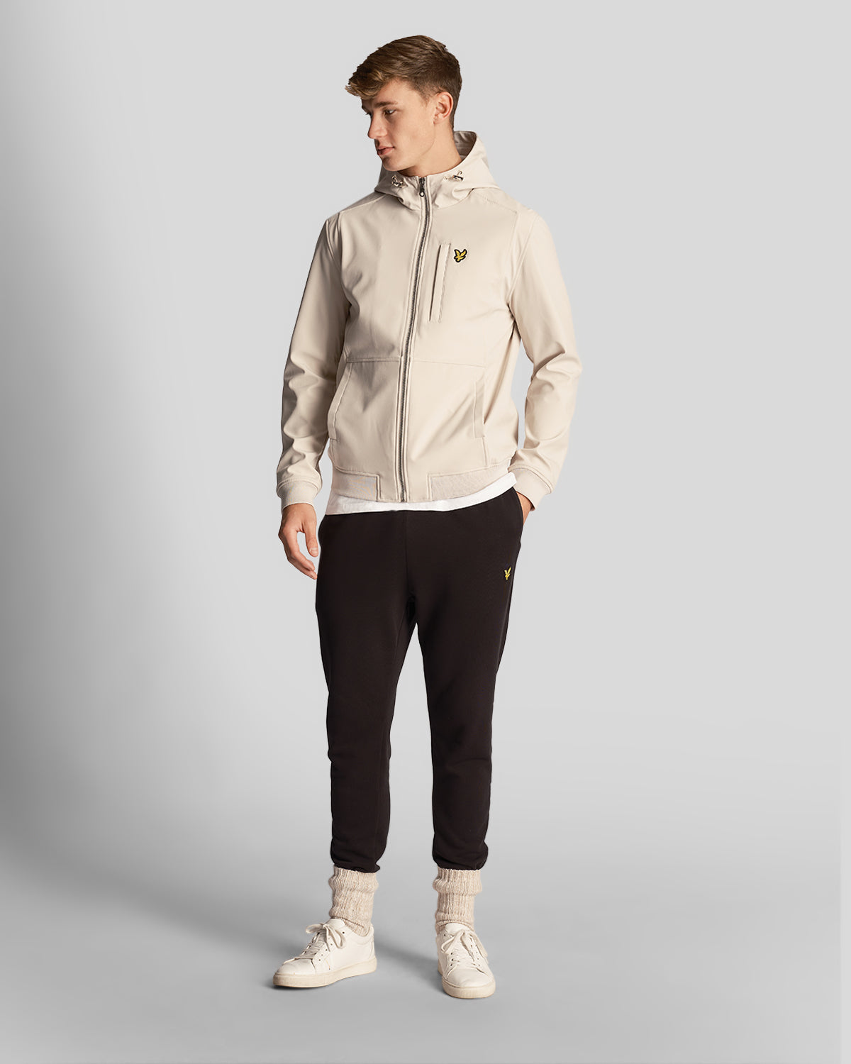 Lyle & Scott Mens Softshell Jacket in Grey - Size 2XL
