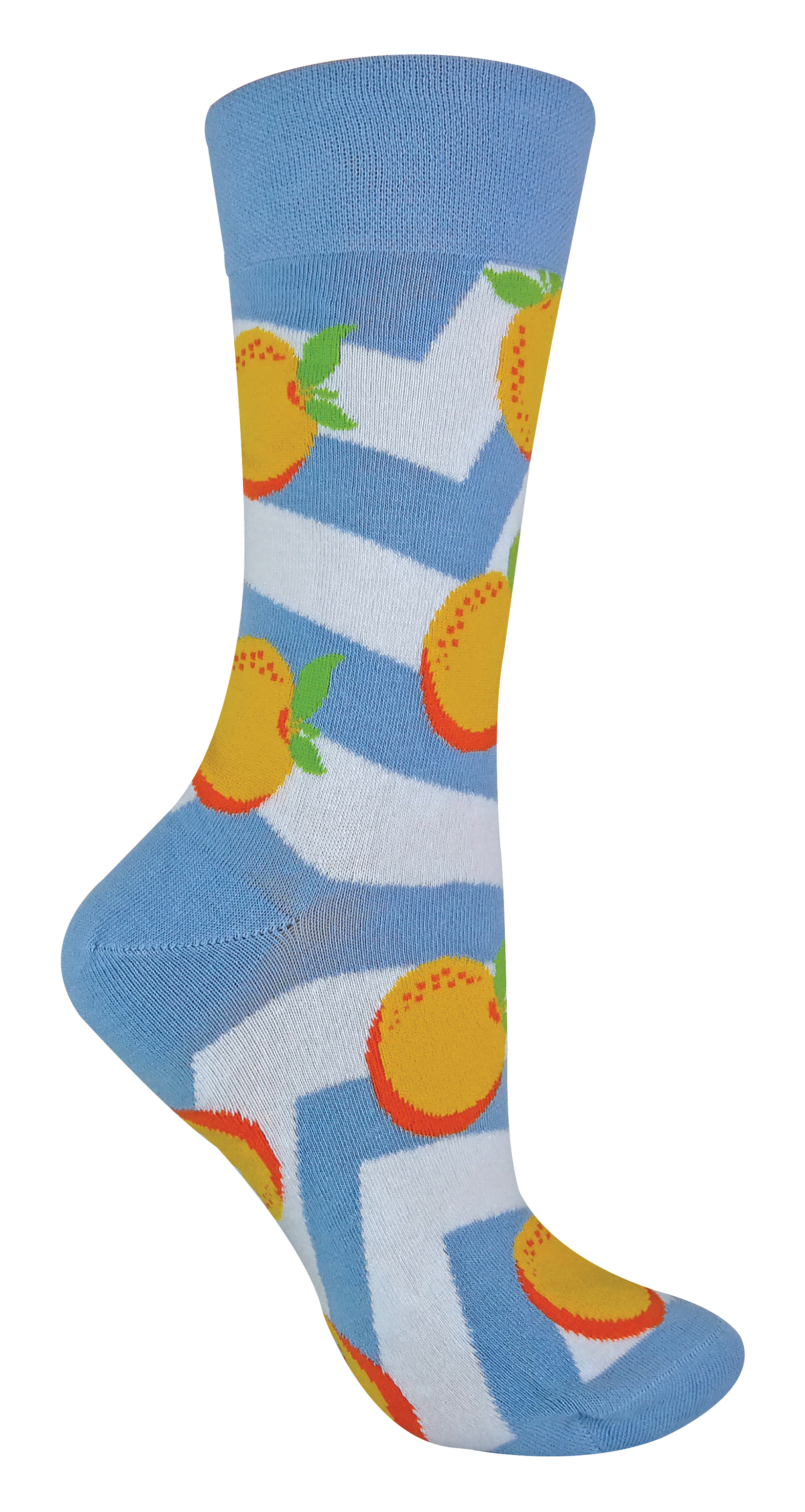 Thumbnail - TALKIE-SOCKEN Damen-Socken aus Baumwolle mit schrulligem, flippigem Design und Fruchtmuster