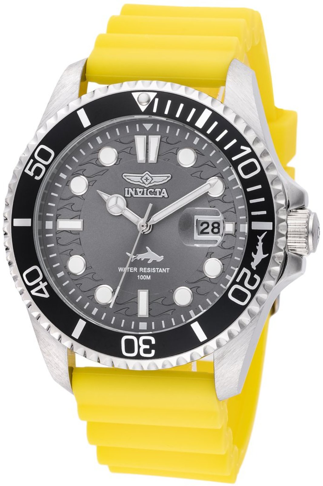 Invicta Pro Diver 47163 Heren Horloge - Quartz Uurwerk - Roestvrij Staal met grijze Wijzerplaat - 43mm