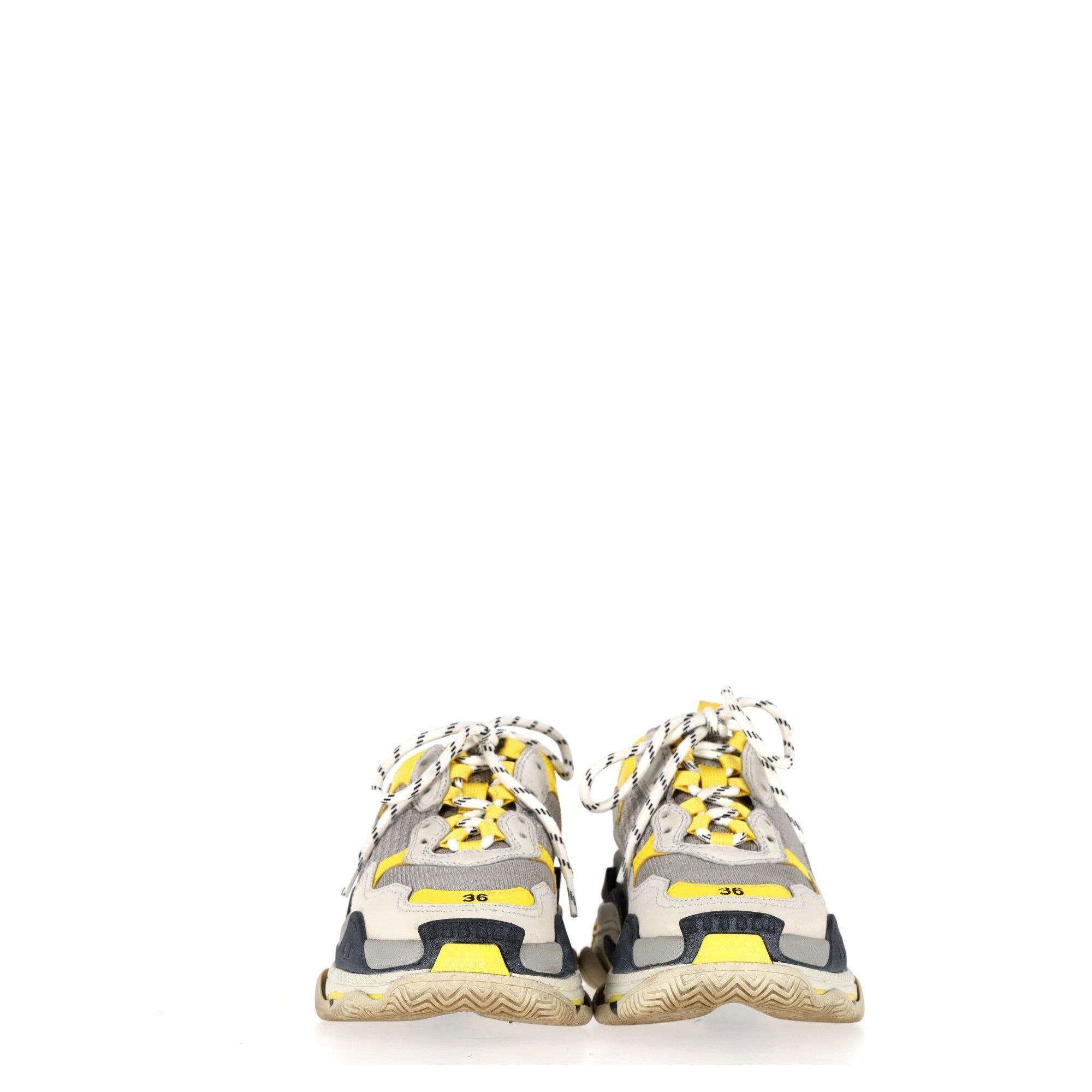 Balenciaga Pre-owned Balenciaga Triple S Sneakers i grå polyuretan dam – bild 2