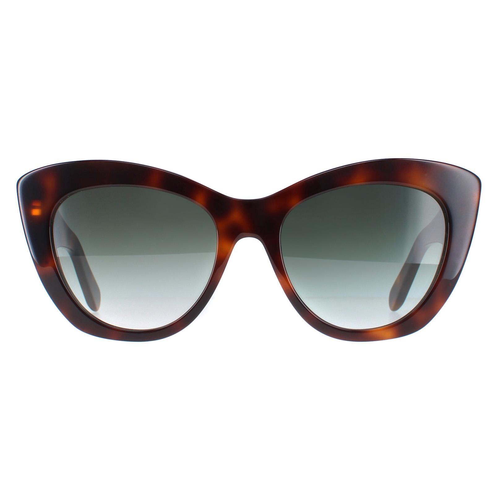 Salvatore Ferragamo Women's Cat Eye Tortoise Grey Gradient SF1022S Sunglasses in Brown