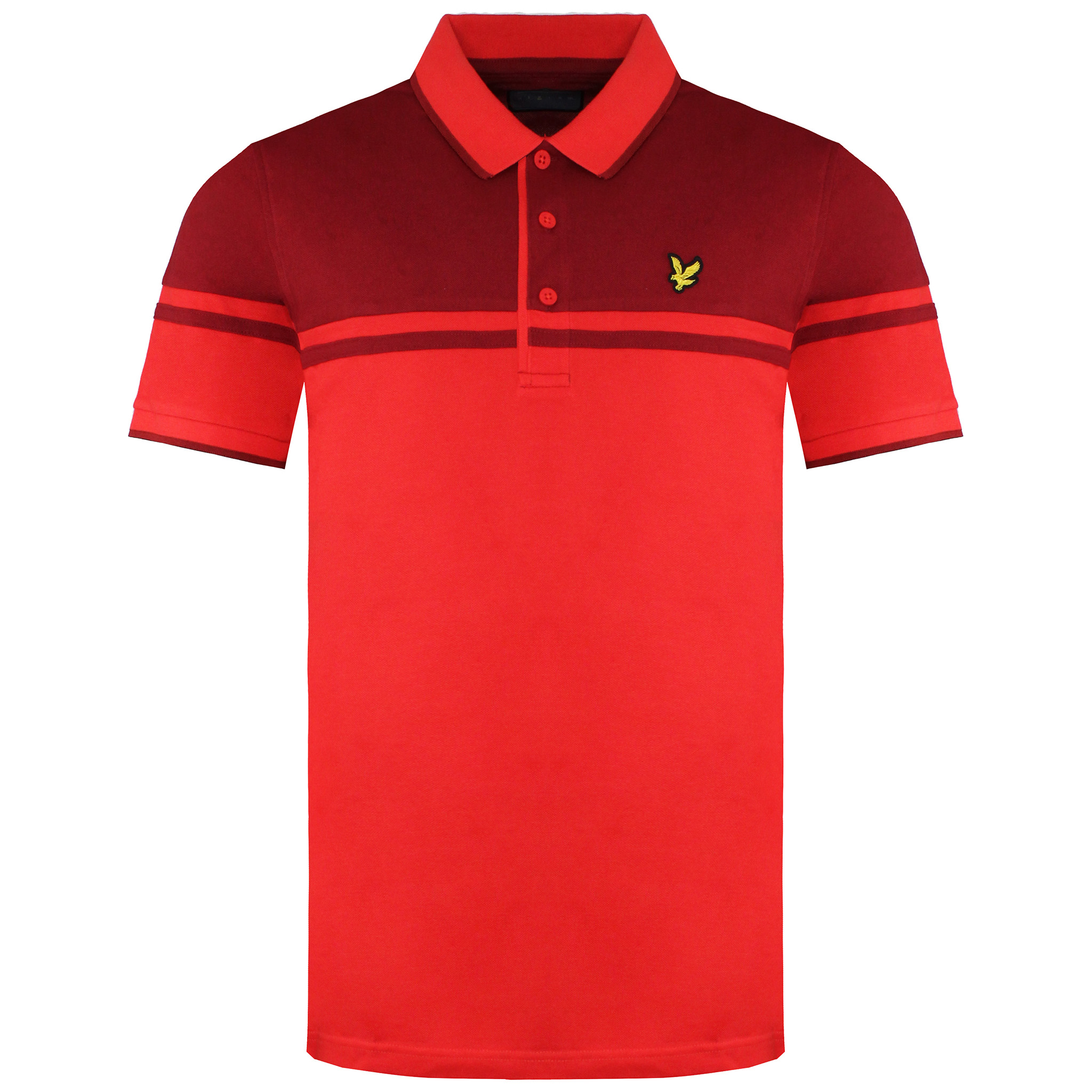 Lyle & Scott Kurzärmeliges Polo-Shirt mit rotem Knopf für Männer Croft SP1243G Z894