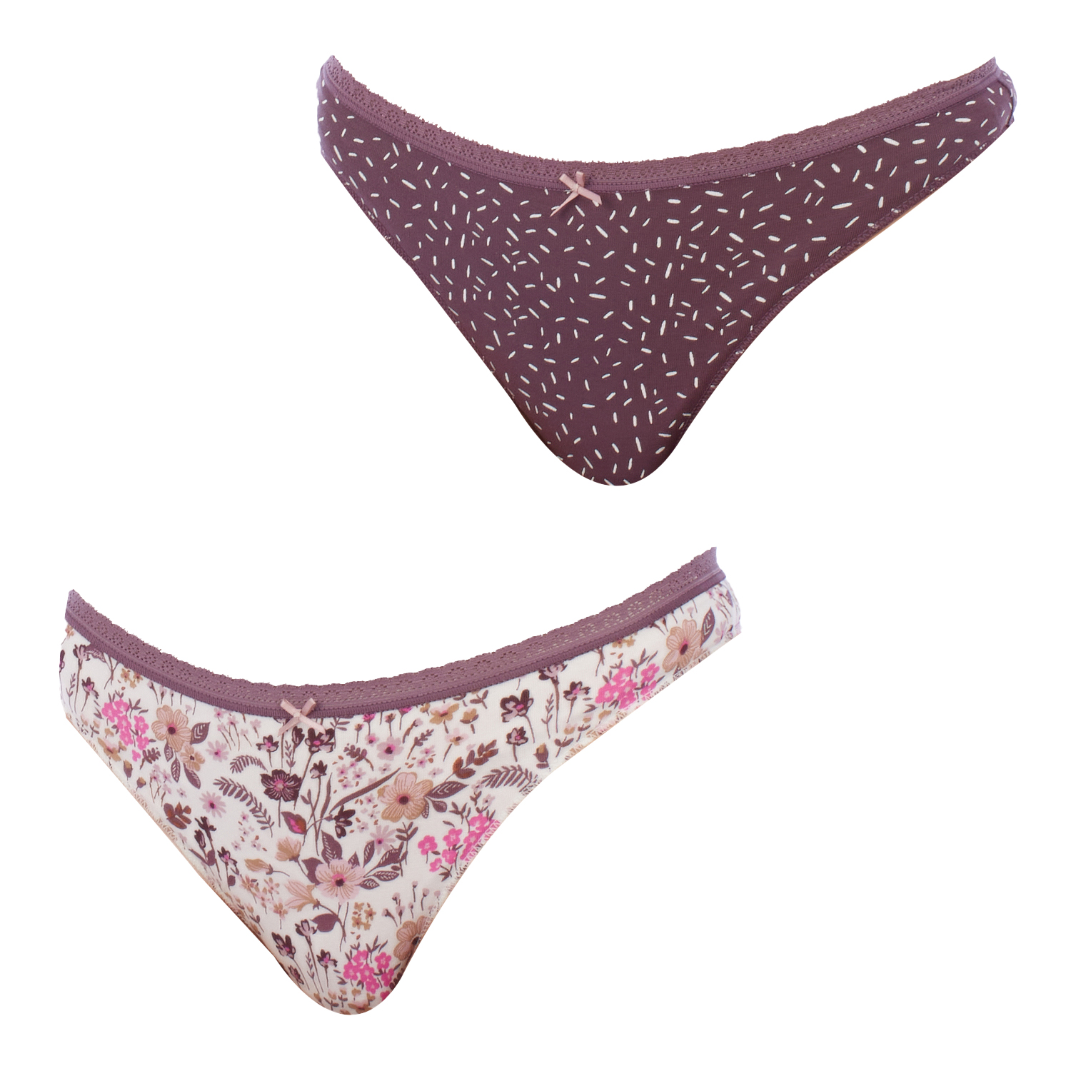 Thumbnail - 2er-Pack Baumwoll-Tangas 1031248 Damen