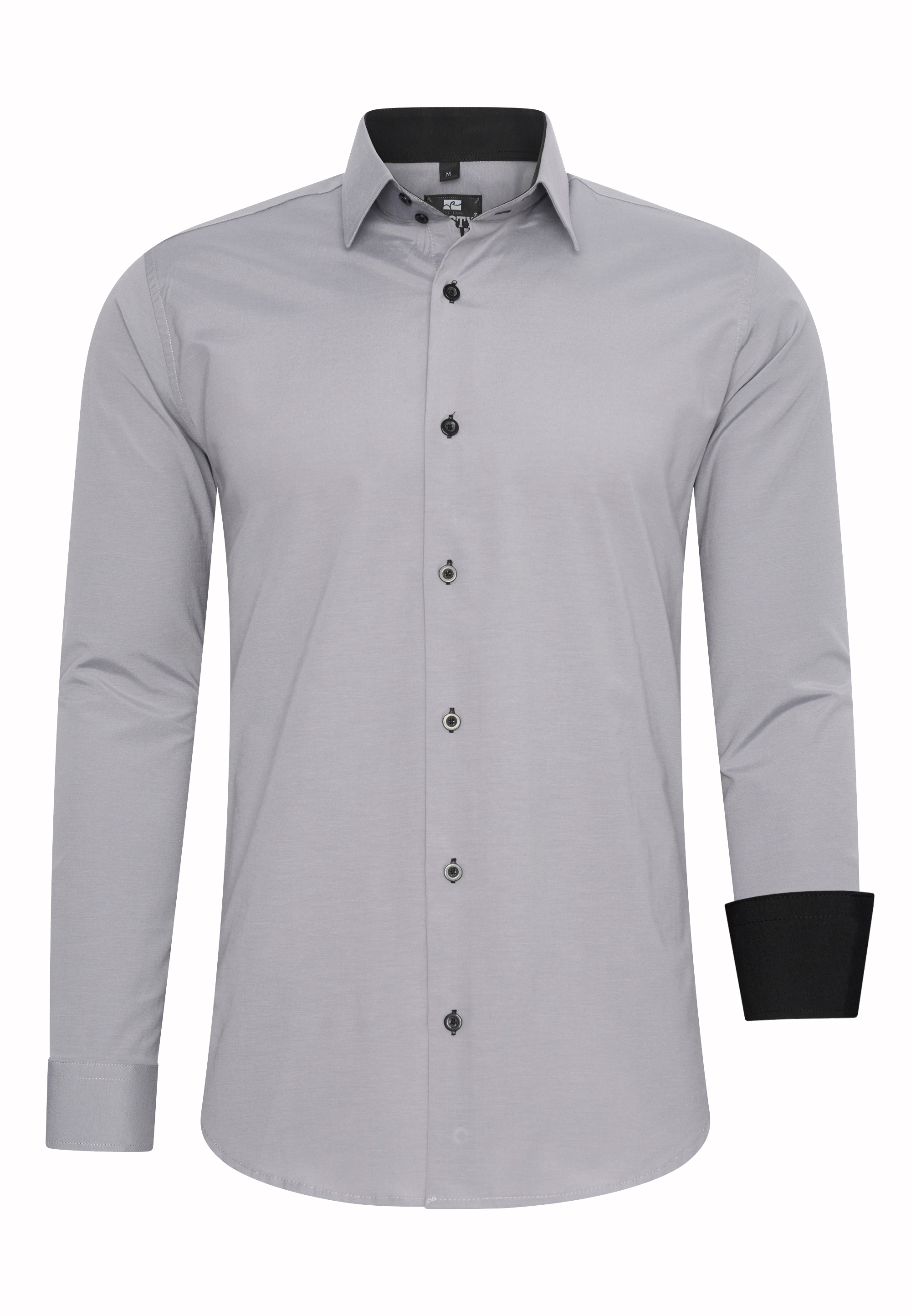 Thumbnail - Rusty Neal Overhemd Slim Fit  Grau