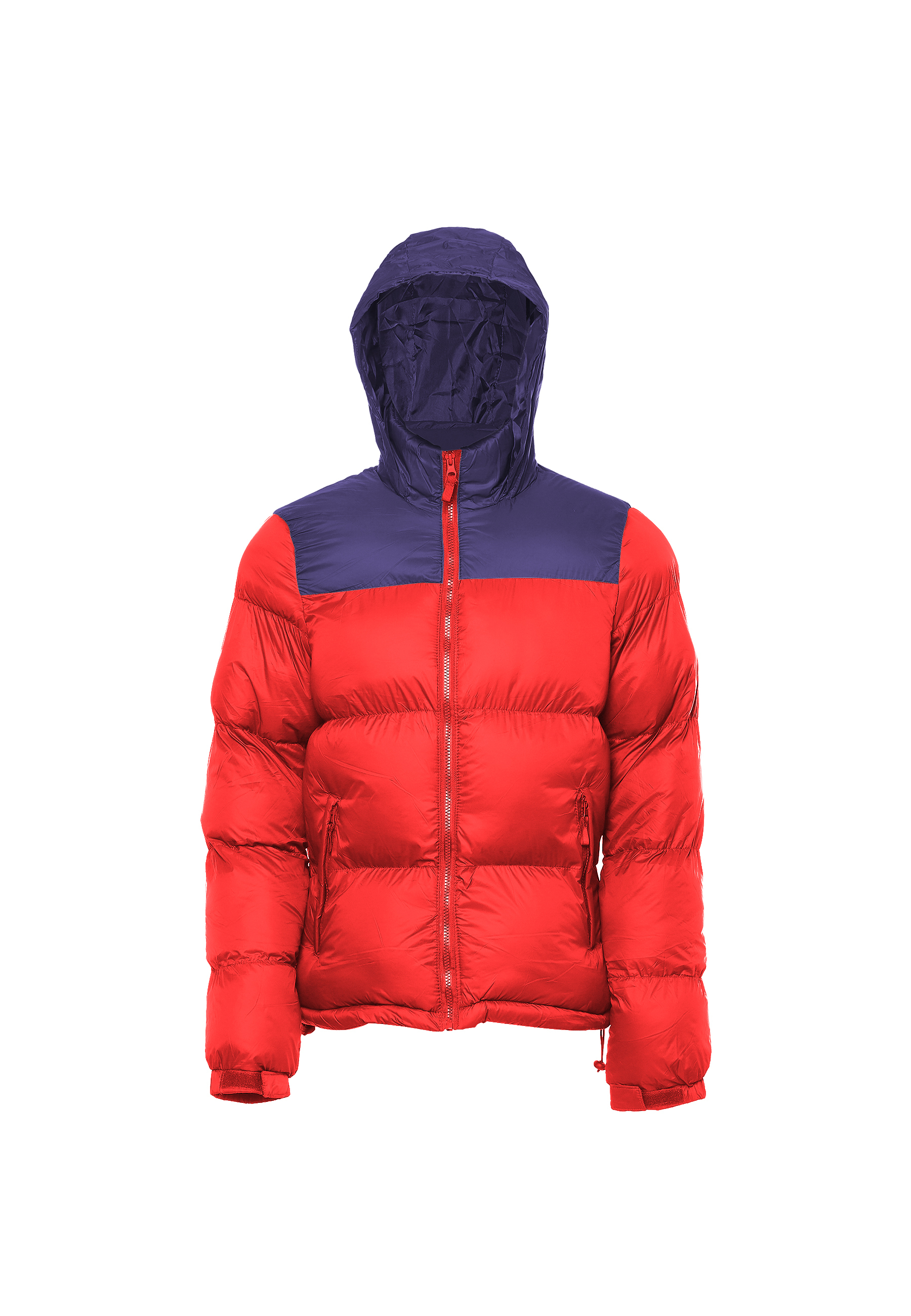Thumbnail - Mo Wattierte Steppjacke Herren Rot Marine