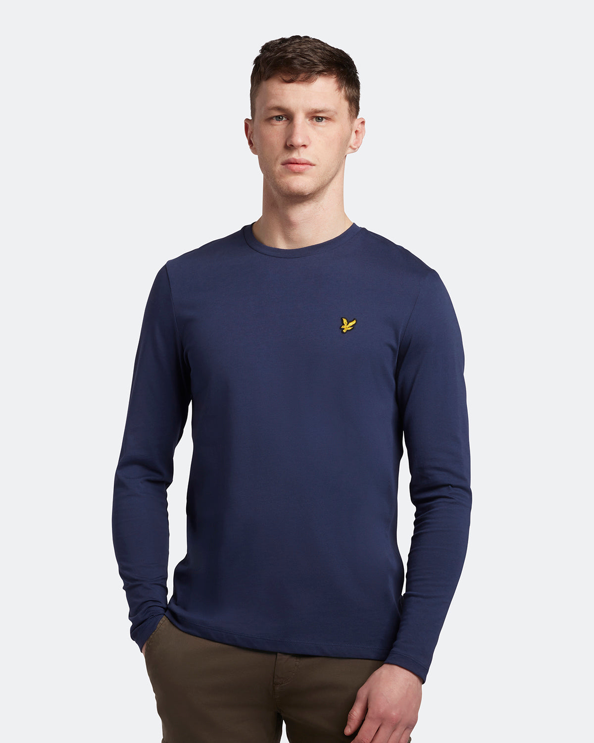 Thumbnail - Lyle & Scott Schlichtes Langarm-T-Shirt in Navy