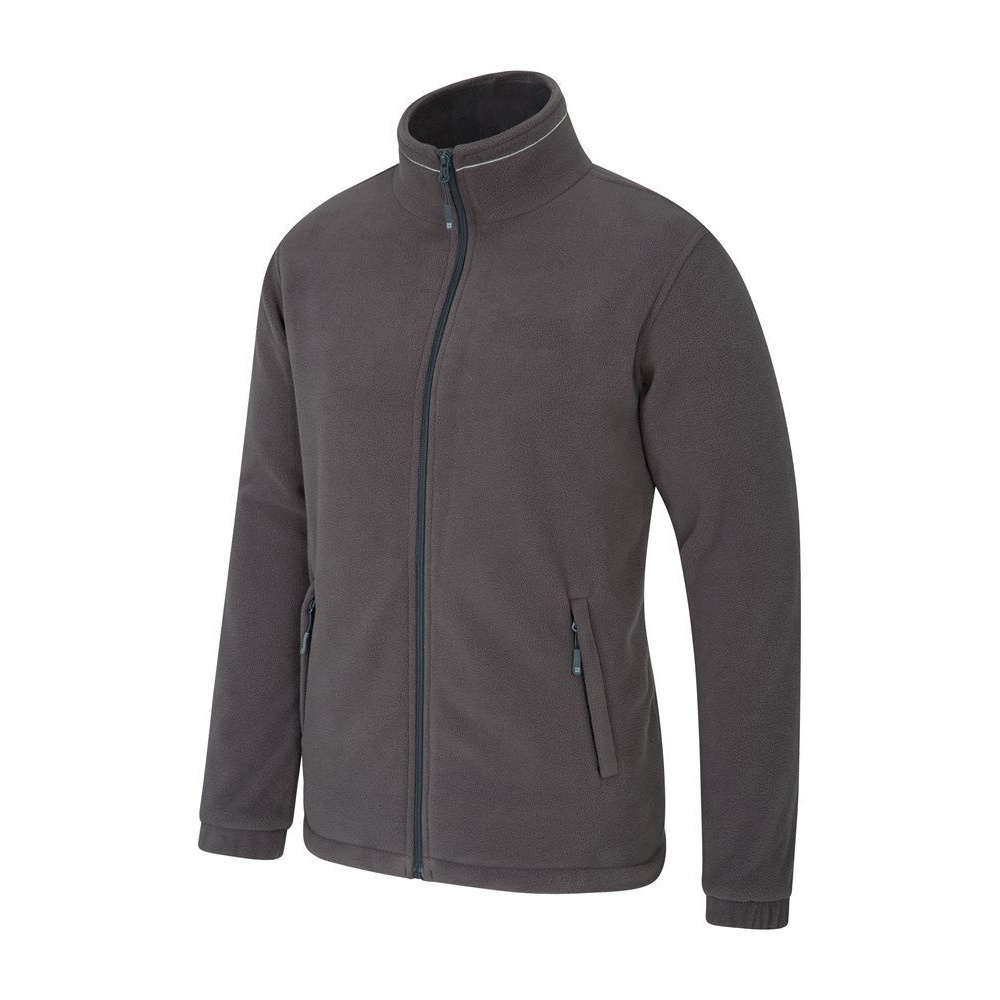 Mountain Warehou Mens Bernard Vindtät Fleecejacka (Mörkgrå) herr – bild 2