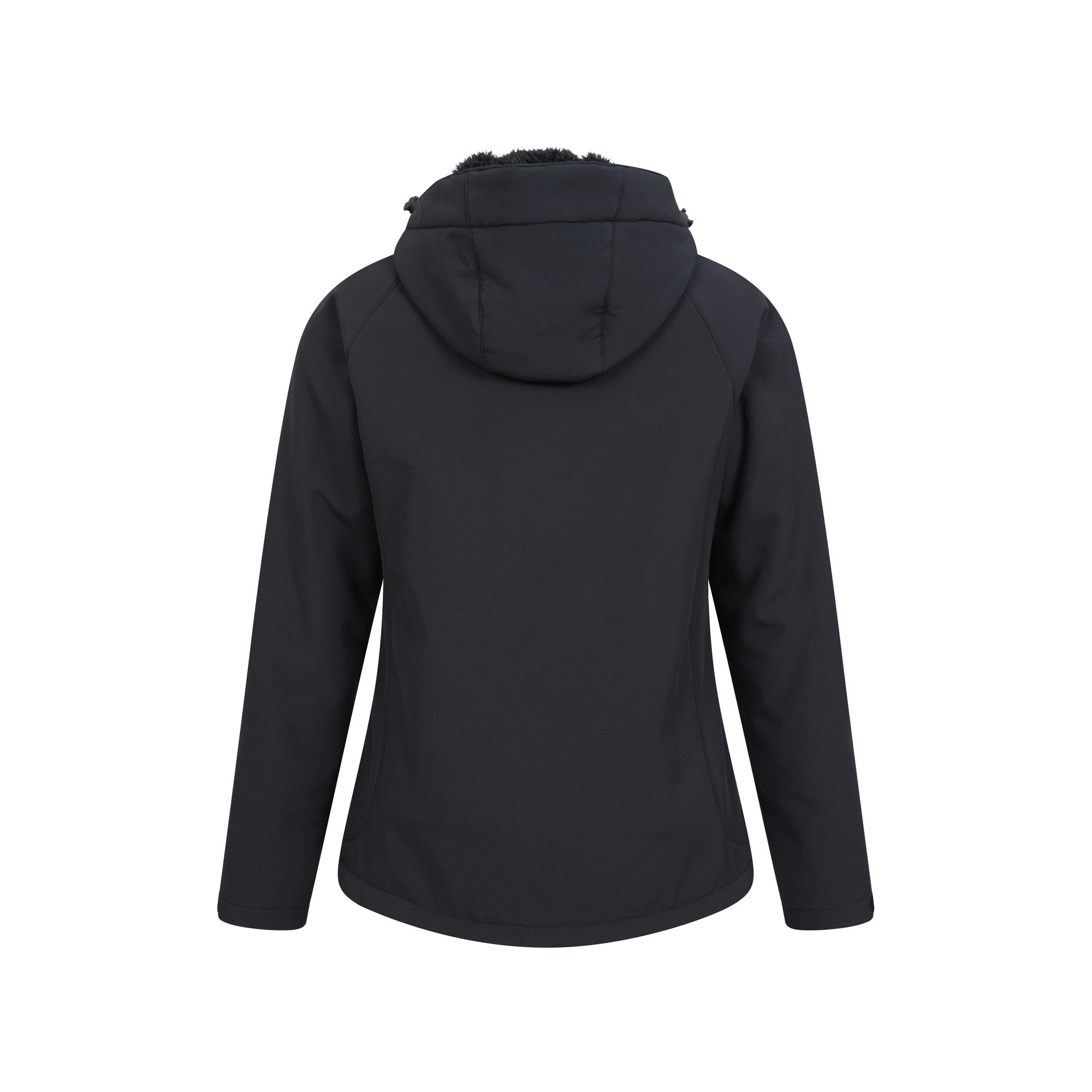 Mountain Warehou Dam/Ladies Arctic Faux Fur Fodrad Vattenresistent Soft Shell Jacka (Jet Black) – bild 2