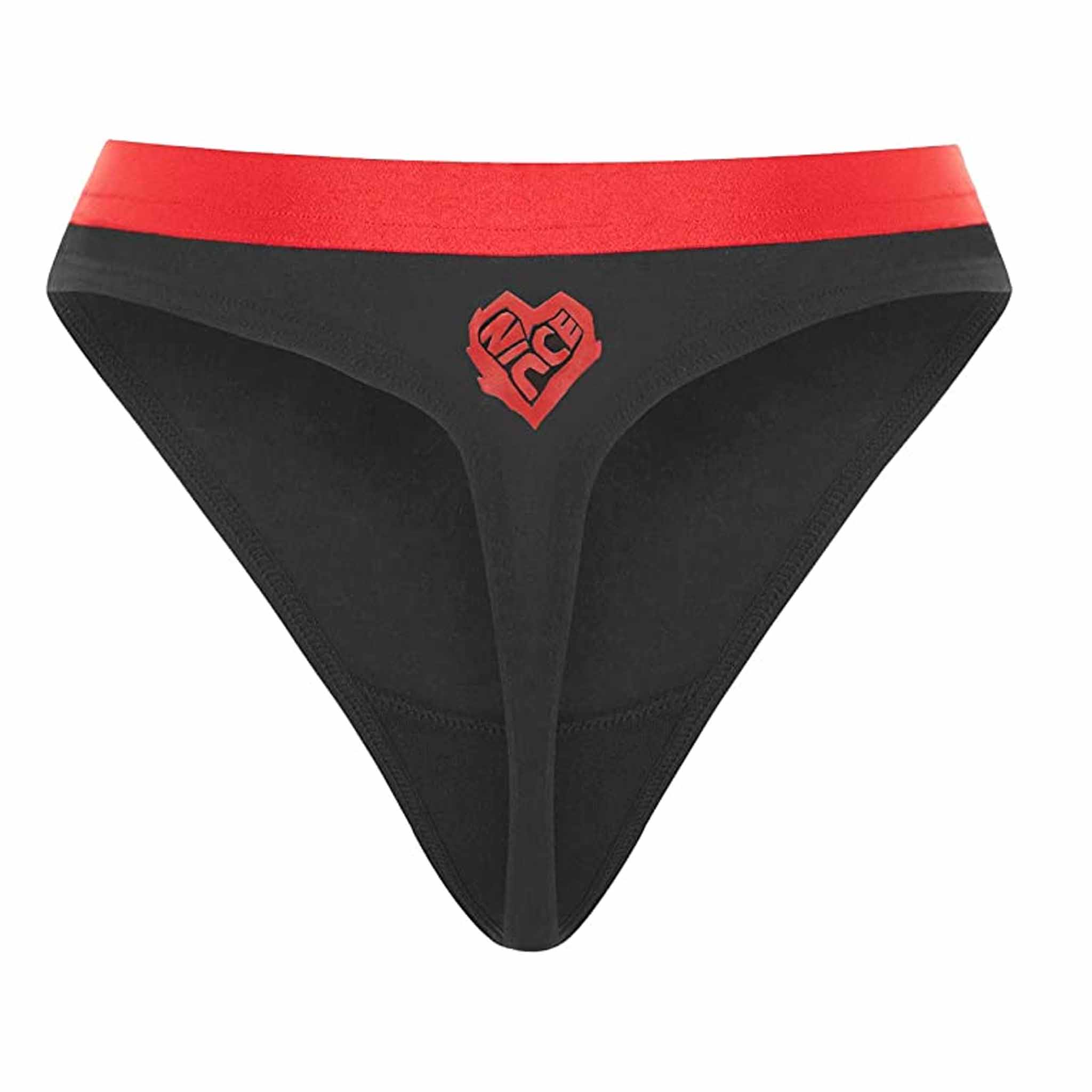 Nicce Kontrasterande midjeband Svart Womens Heart Stringtrosor Underkläder 211 2 15 08 0043 dam – bild 2