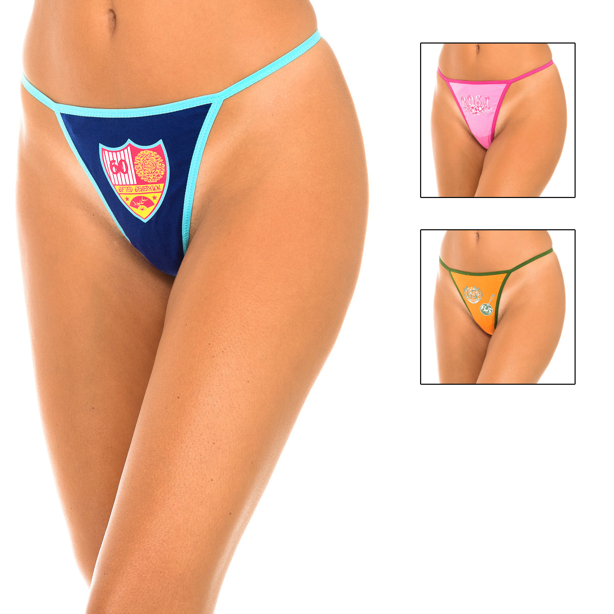 Thumbnail - Pack-3 Tanga Hilo 84063 Frau