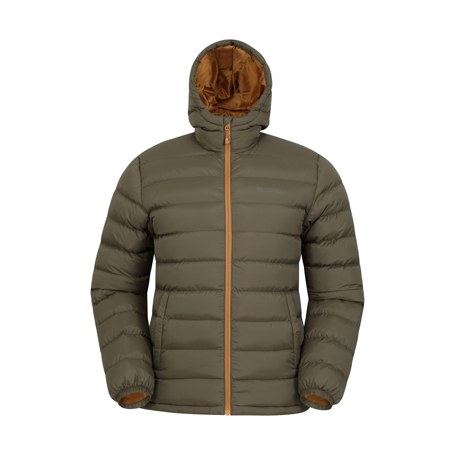 Mountain Warehouse Mens Seasons II Padded Jacket (Green) - Olive Nylon - Size 2XS