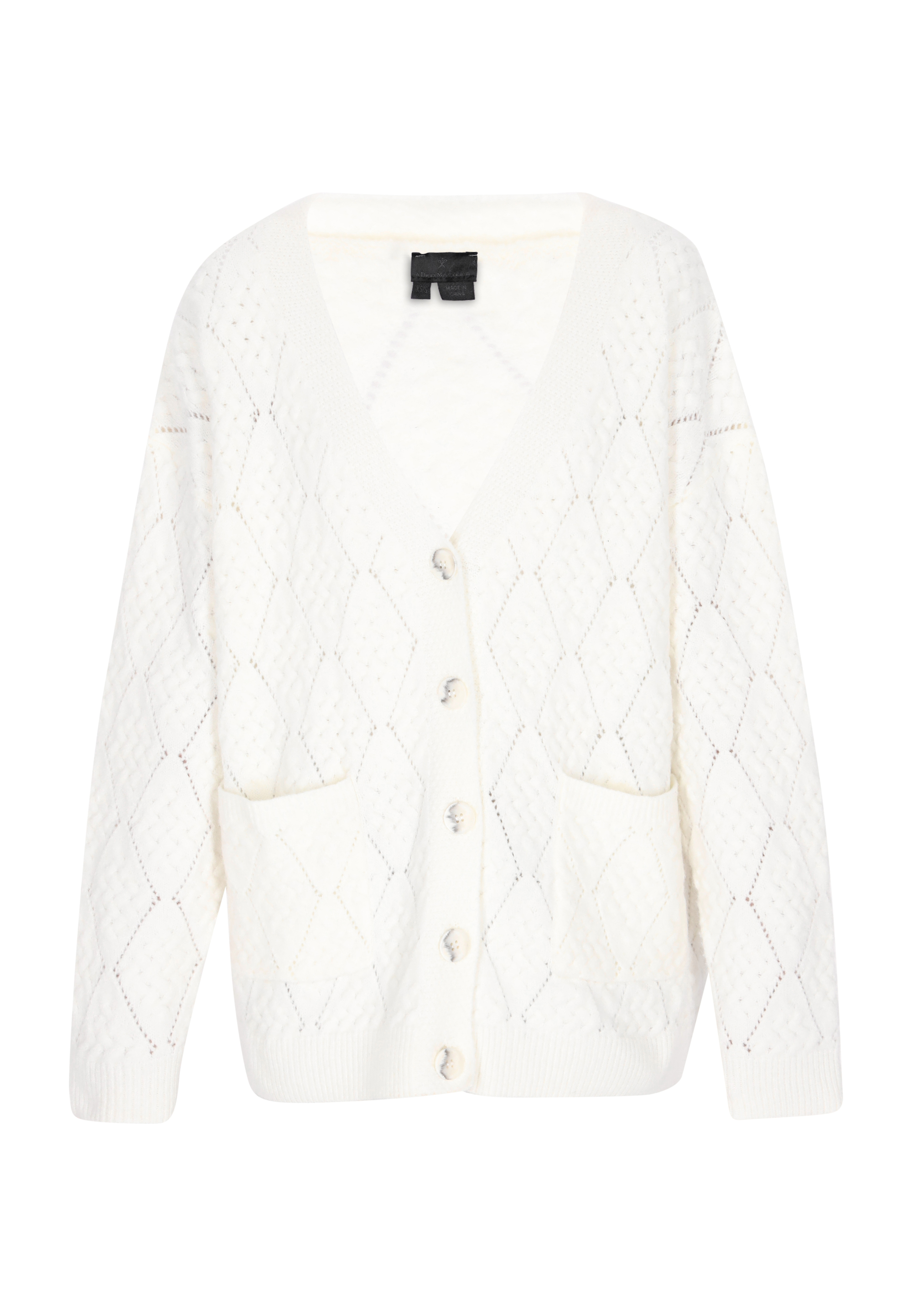 Thumbnail - Dreimaster Cardigan Damen Wollweiss