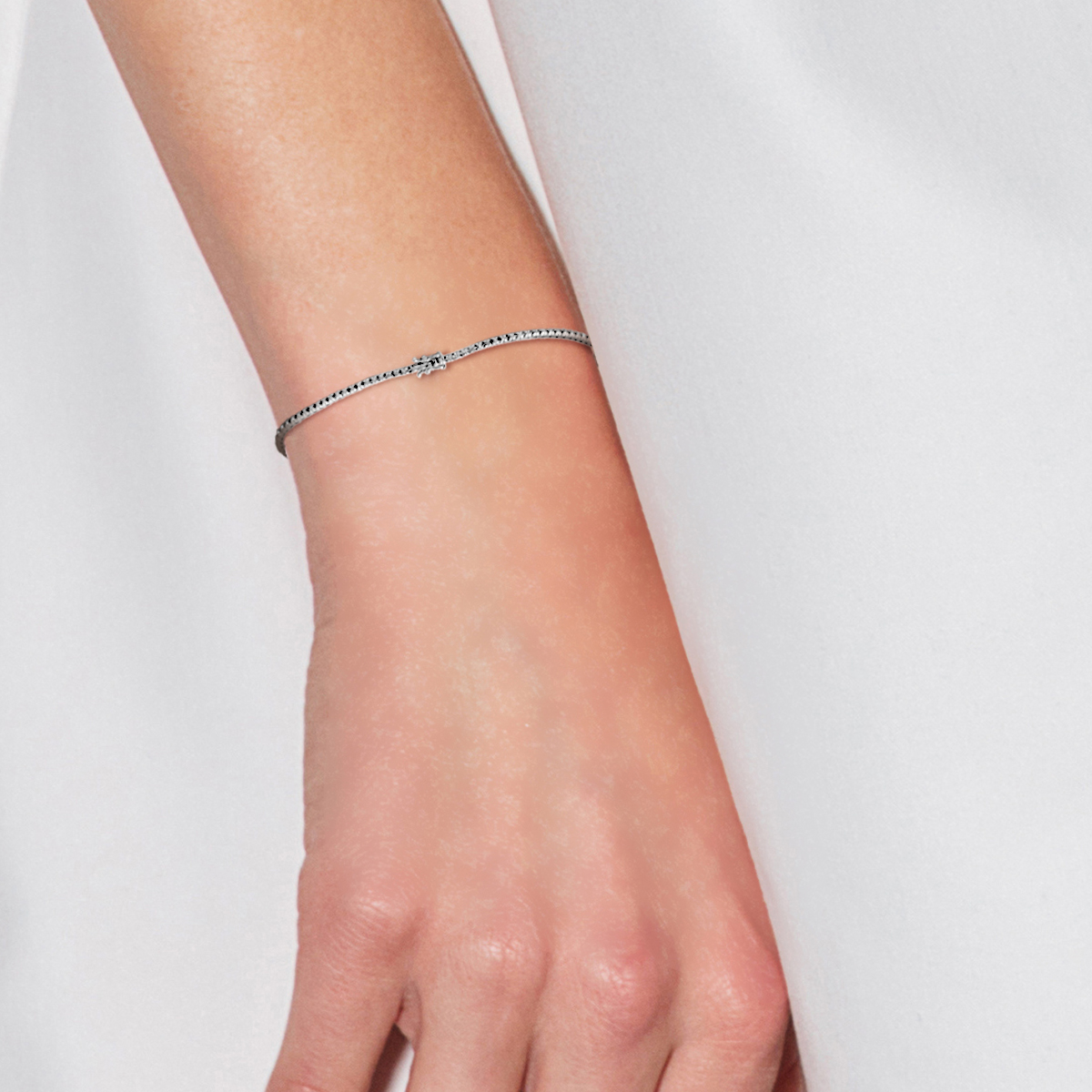 Diadema Armband Tennis Prestige Jewelery Vitguld dam – bild 2