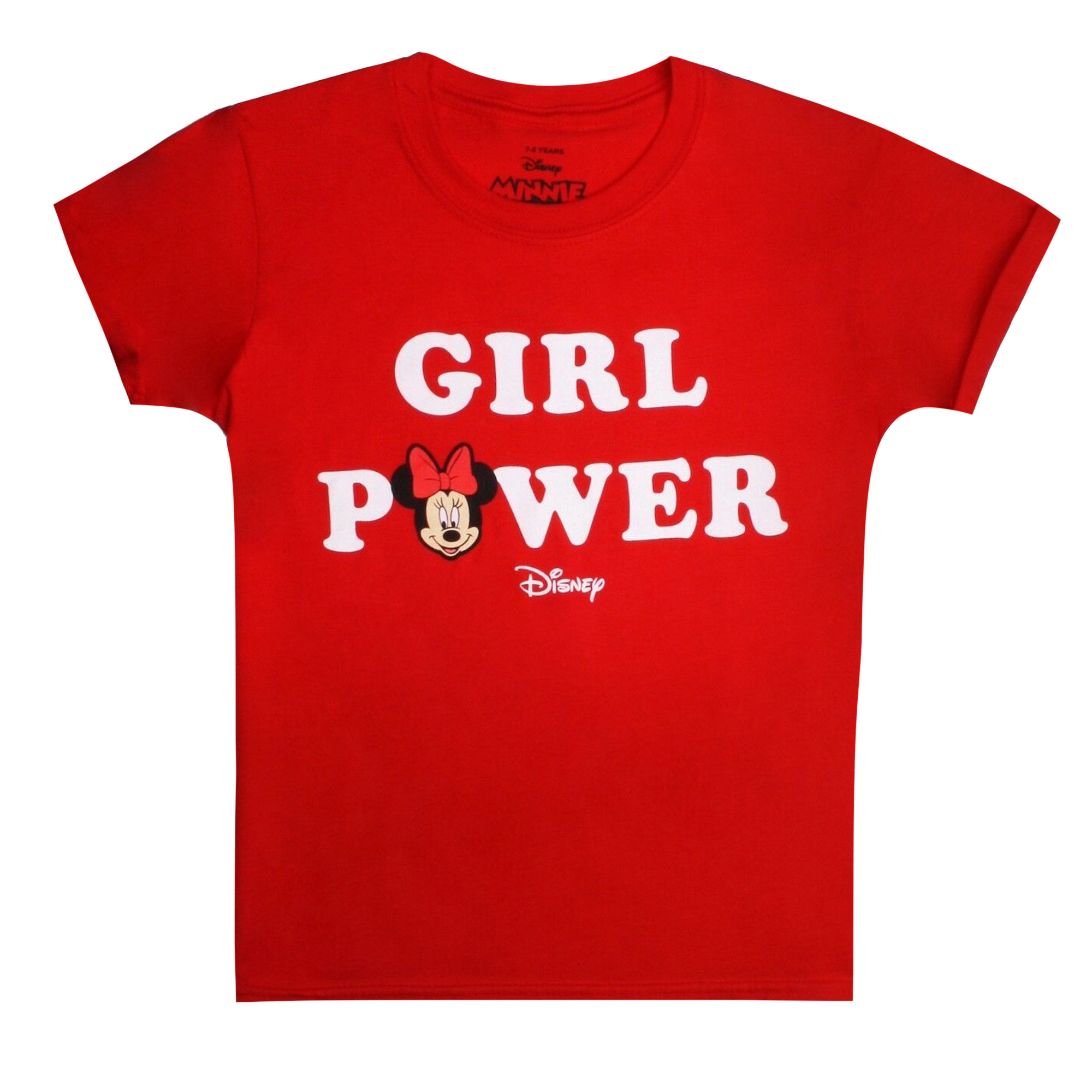 Thumbnail - Disney - "Girl Power" T-Shirt für Mädchen (Rot)