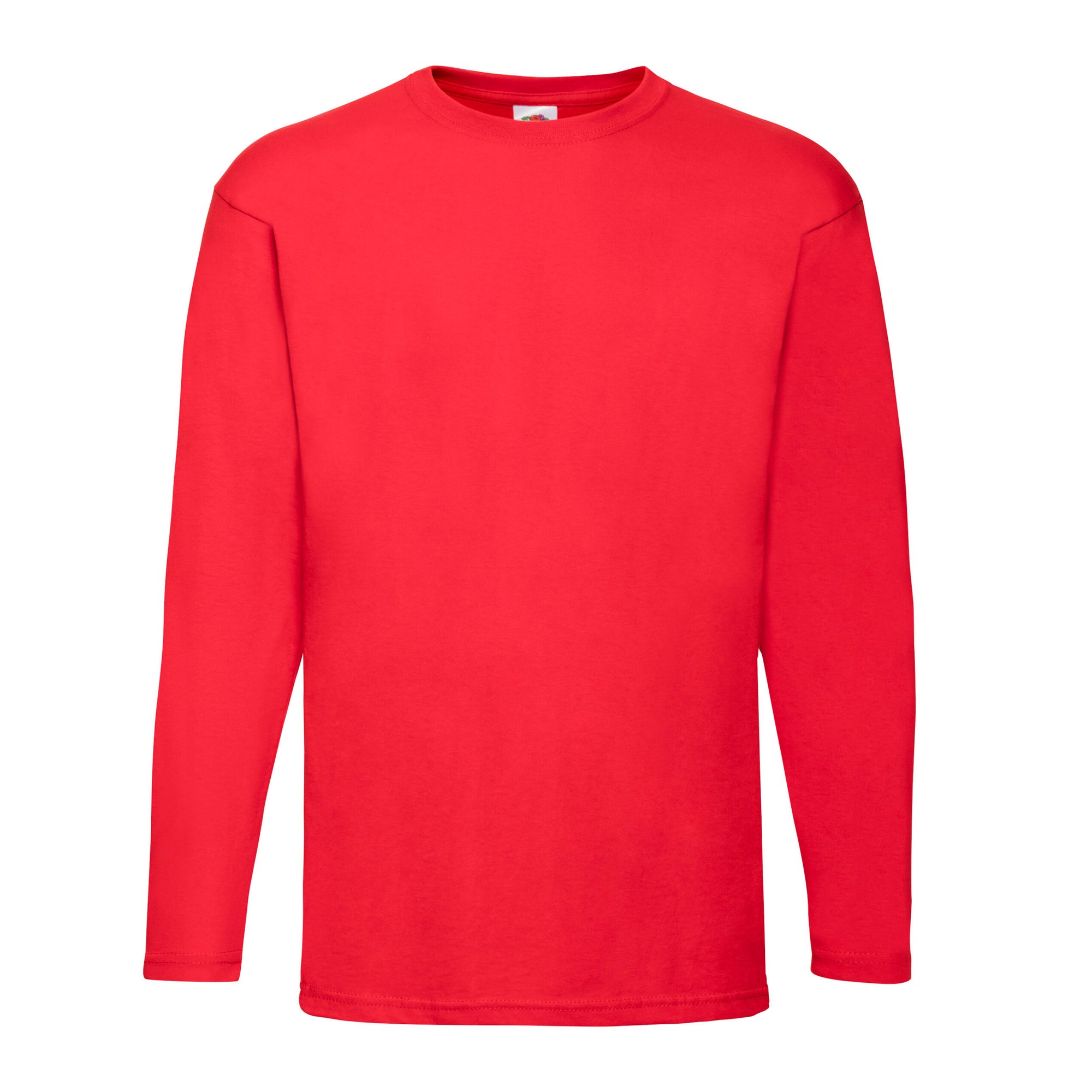 Thumbnail - Fruit of the Loom - "Valueweight" T-Shirt für Herren/Damen Unisex Langärmlig (Rot)