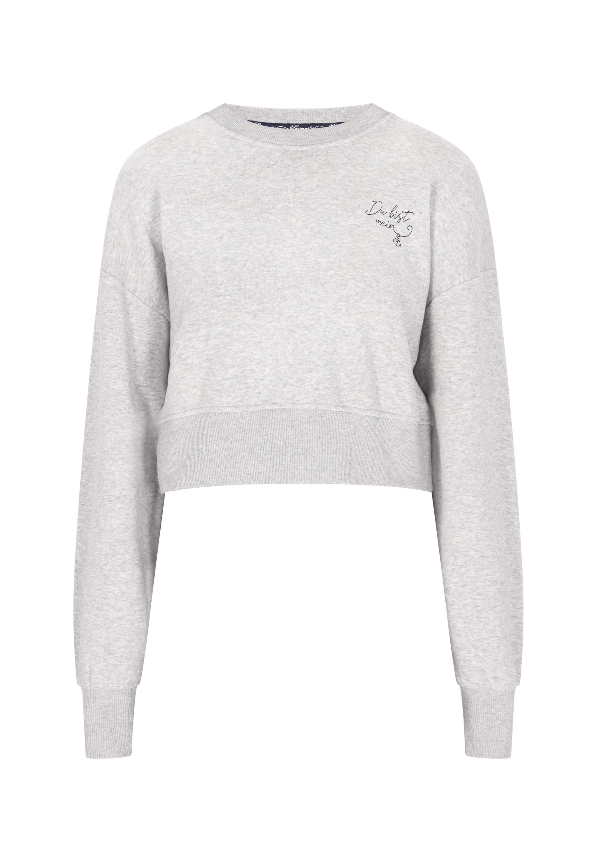 Dreimaster Sweatshirt Dames grijs melange