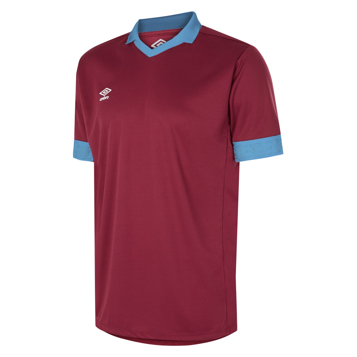 Thumbnail - Umbro - Maillot TEMPEST - Homme (Bordeaux / Bleu ciel)