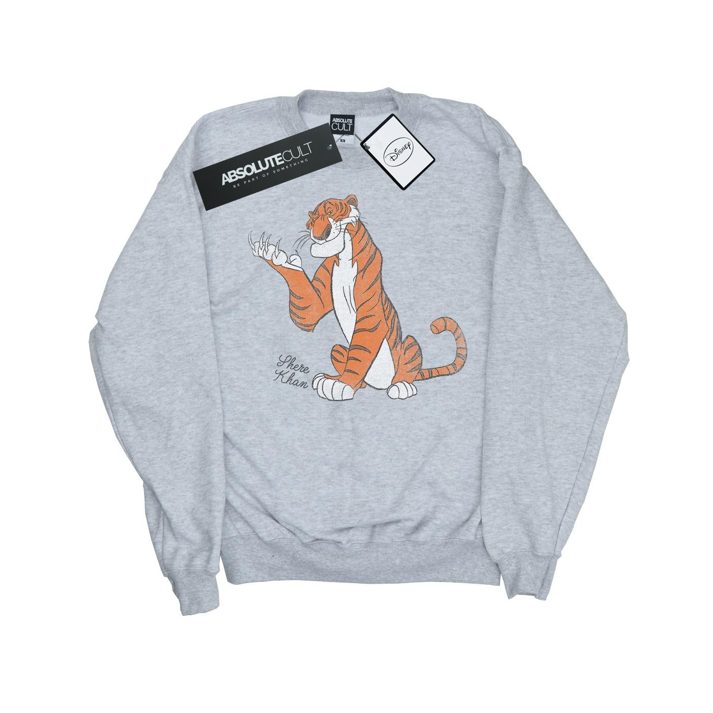 Thumbnail - Disney - "The Jungle Book Classic Shere Khan" Sweatshirt für Herren (Grau meliert)