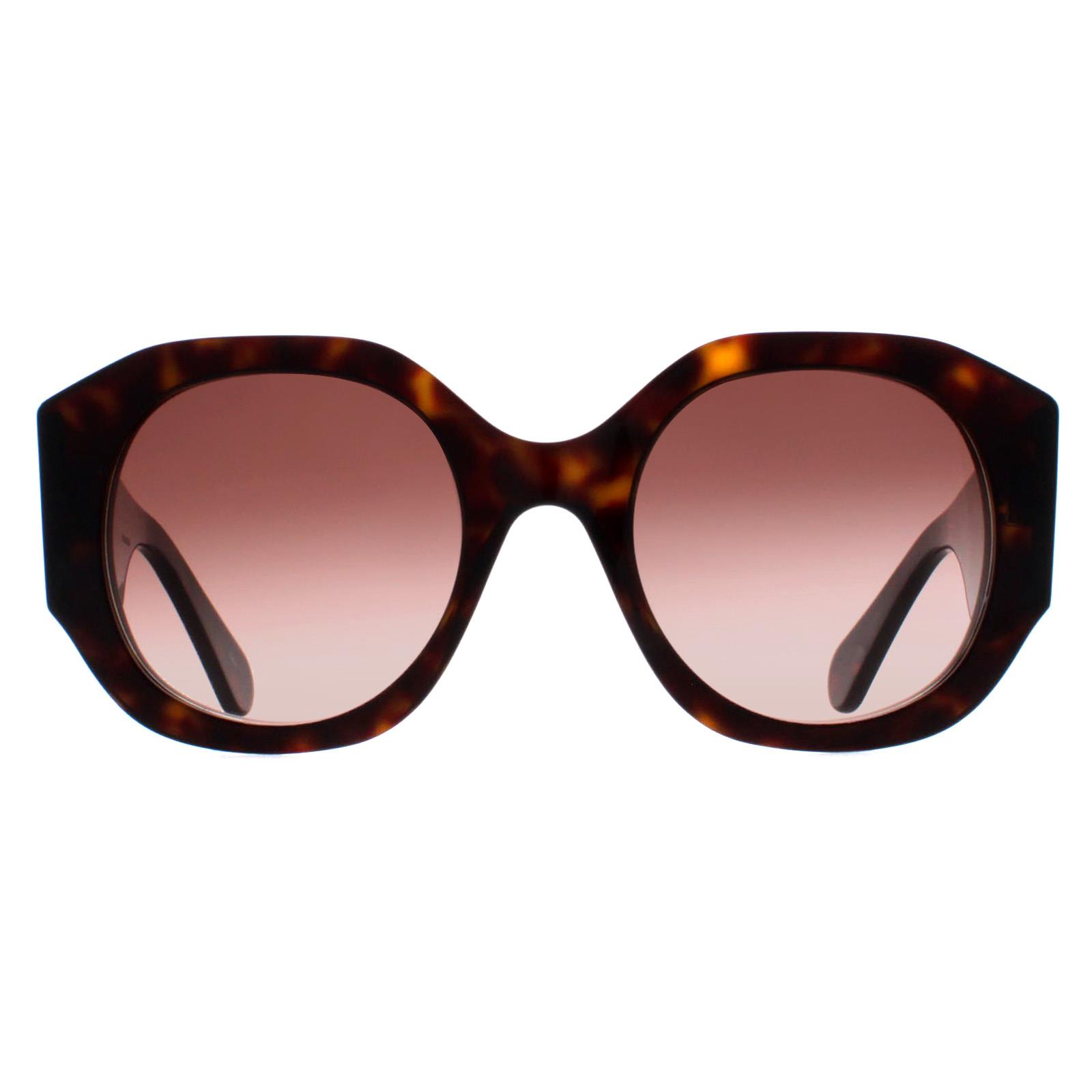Chloé Chloe Round Womens Dark Havana Brown Gradient CH0234S - One Size