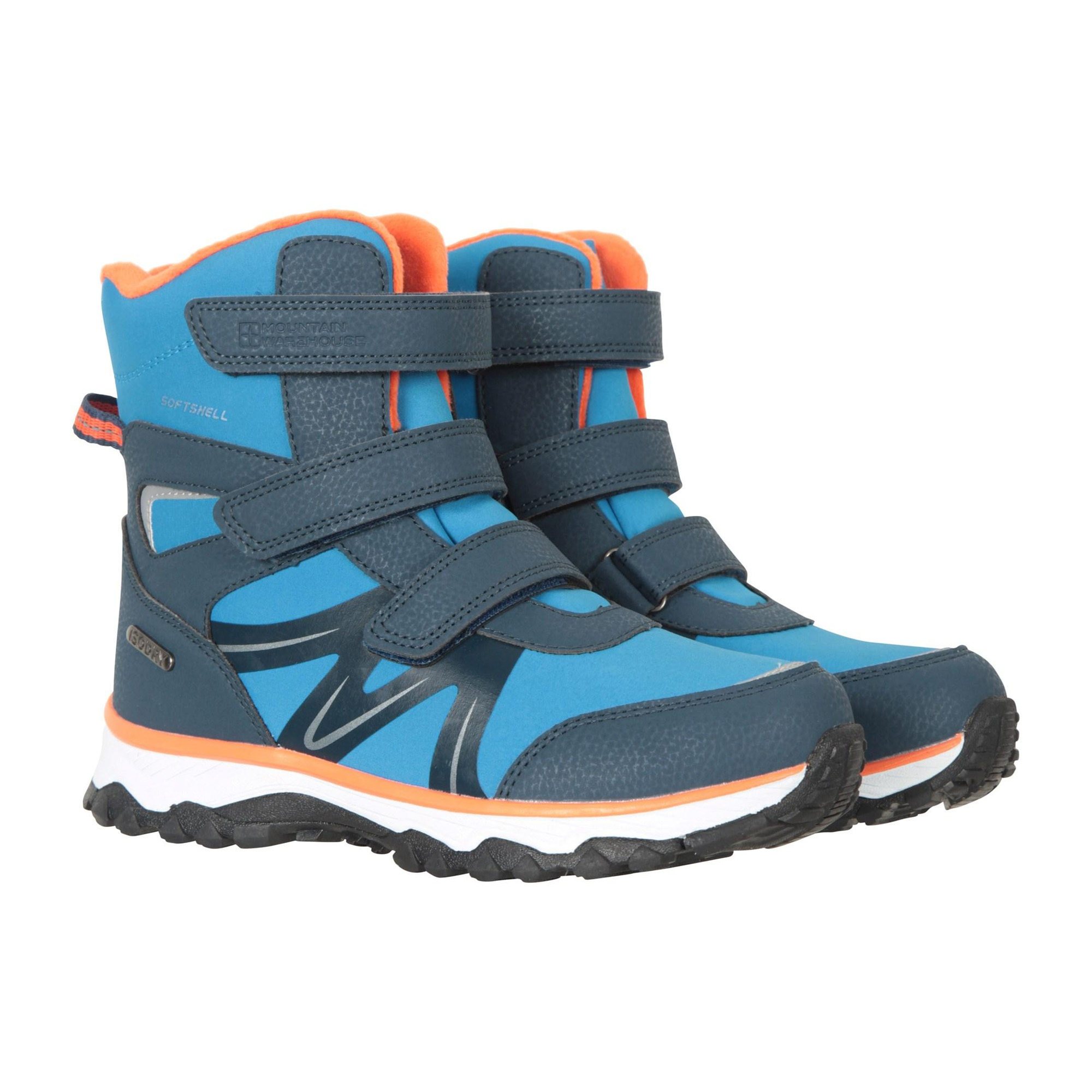 Mountain Warehouse Kinder/Kinder Slope Adaptive Softshell Snow Boots (Blauw/oranje)