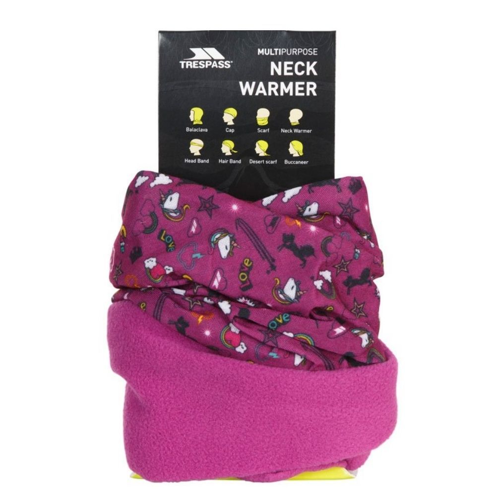 Trespass Boys Dark Pink Callaghan Neckwarmer In - Image 3