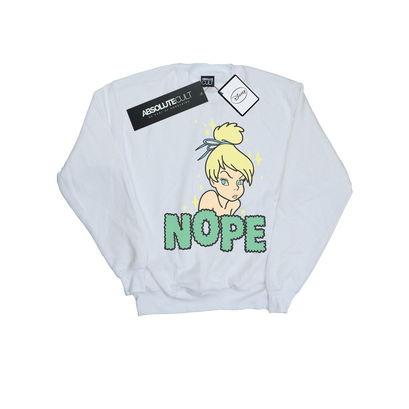Thumbnail - Disney - "Tinker Bell Nope" Sweatshirt für Herren (Weiß)