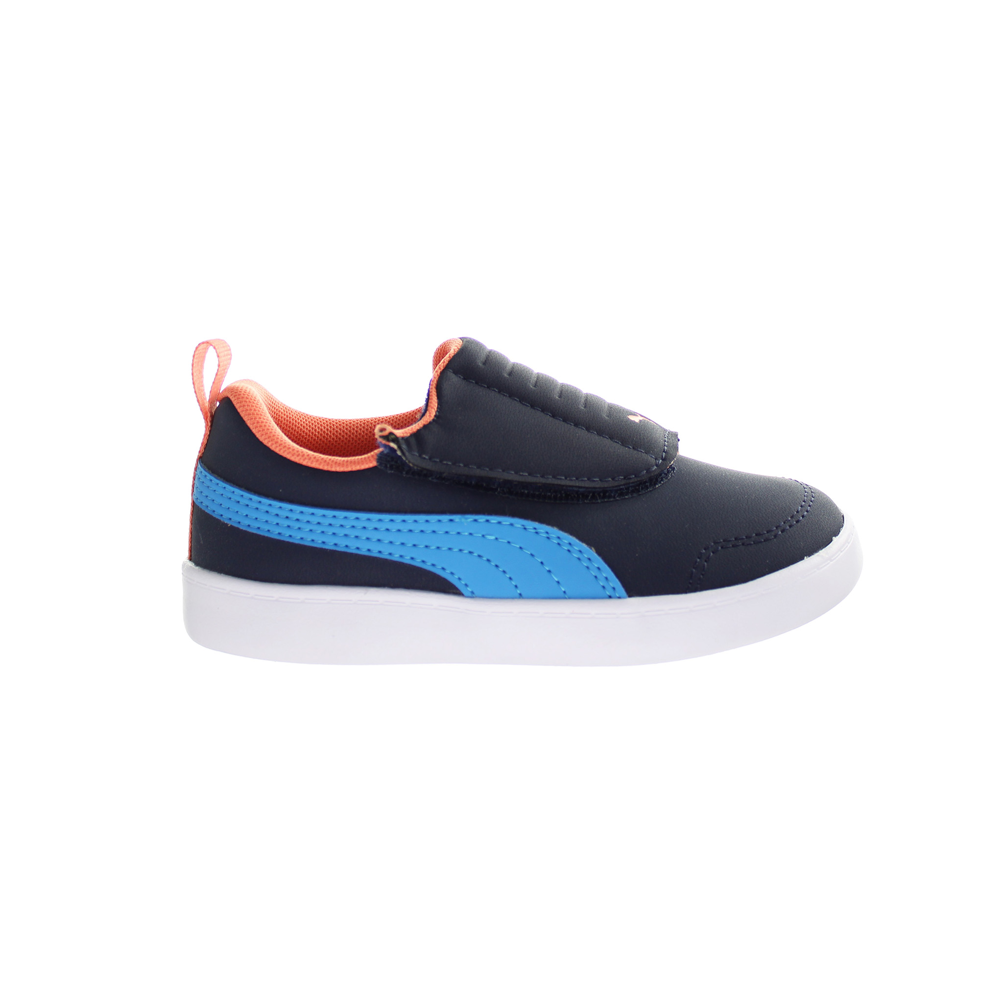 Puma Courtflex V2 gepolstert gegen Kinder Marine -Trainer