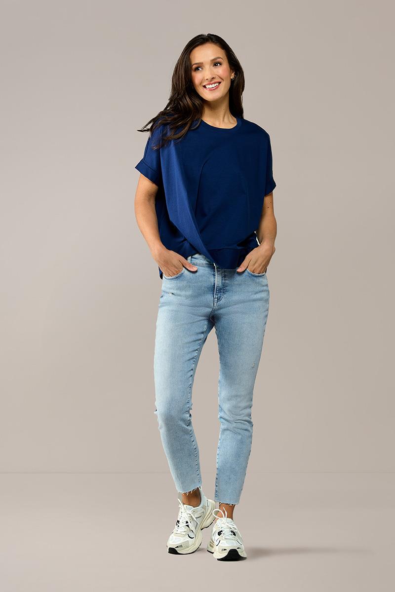 Thumbnail - Caroline Tensen Selby Top Marineblau