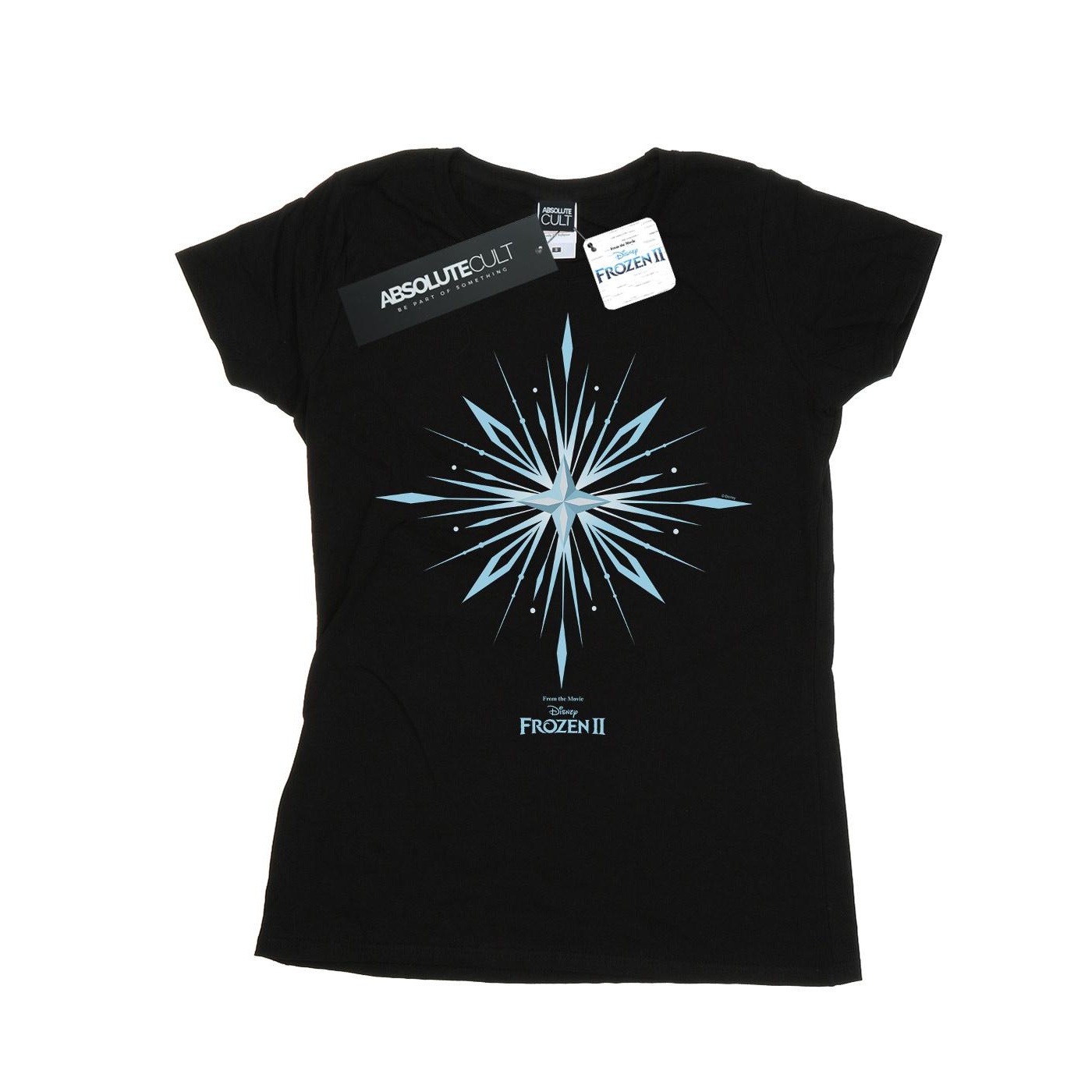 Disney - "Frozen 2 Elsa Signature Snowflake" T-Shirt für Damen (Schwarz)