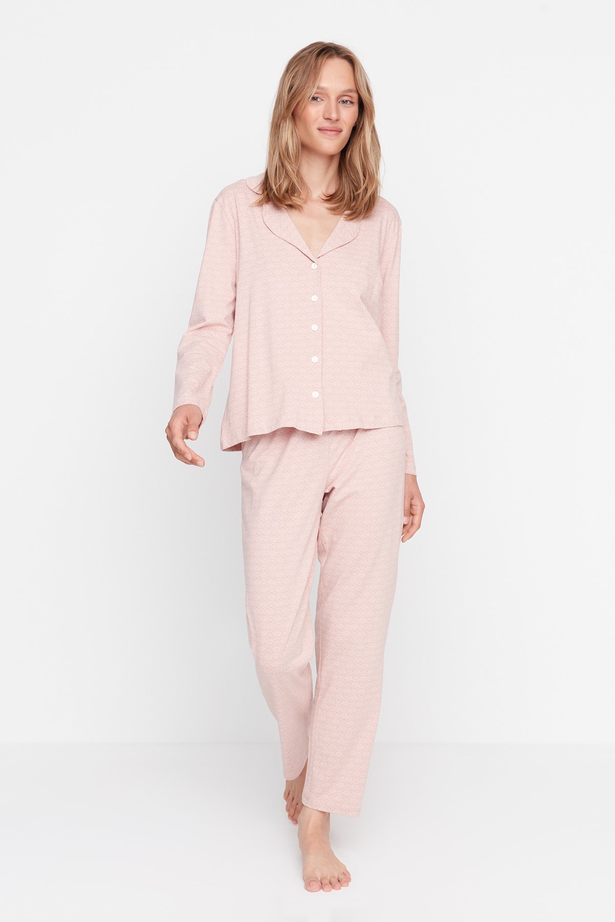 Trendyol Dam Skjortkrage Pyjamasset pyjamas & nattlinnen – bild 2