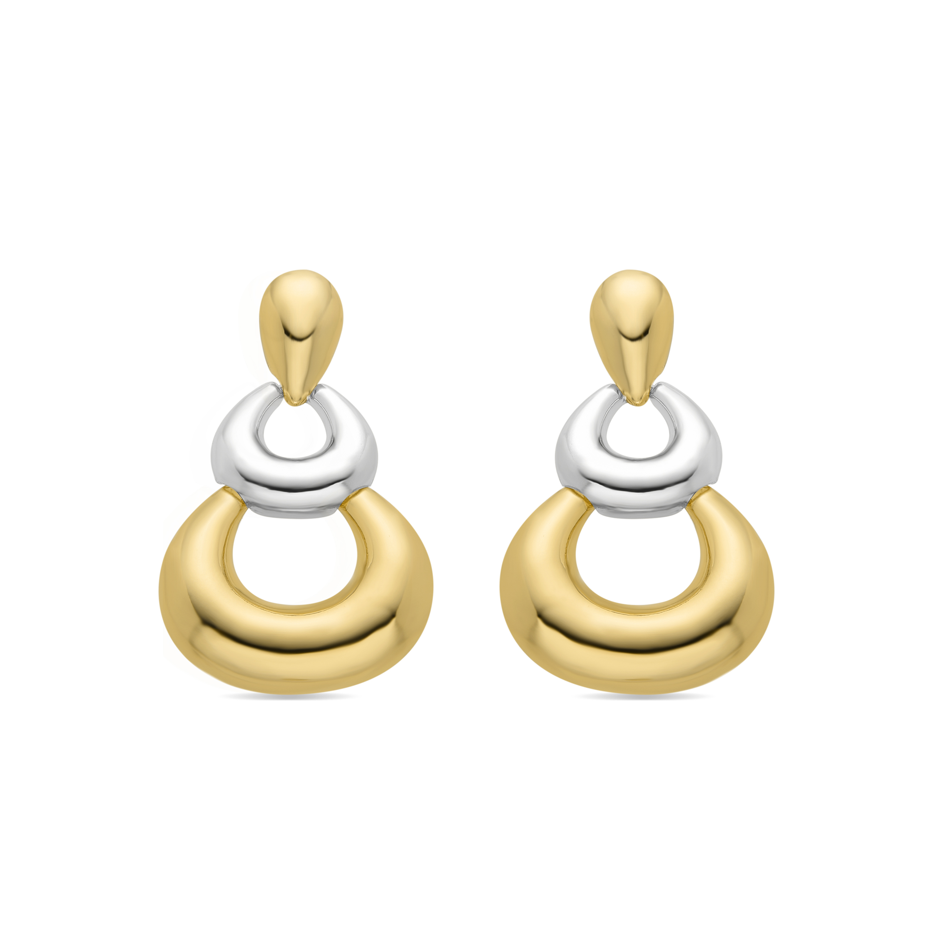 Thumbnail - Luxenter-Ohrringe aus 18k Gelbgold - Aured