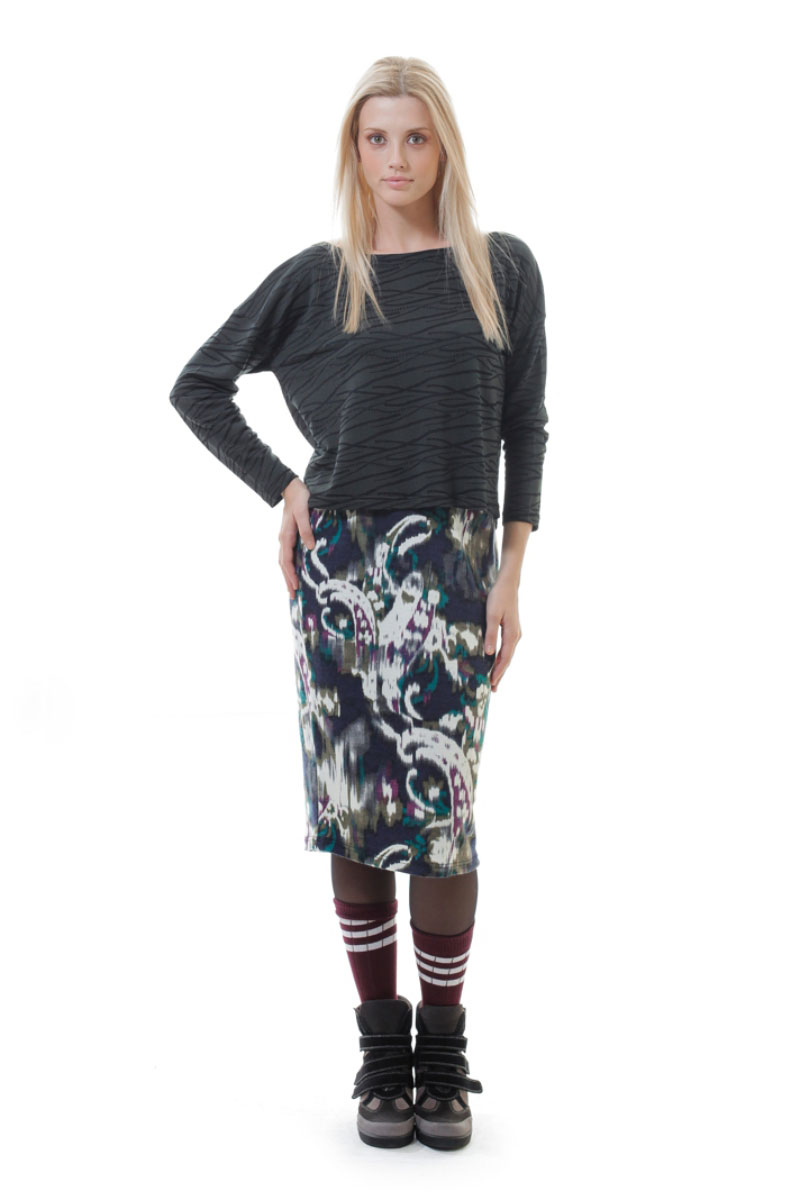 Thumbnail - Jacquard-Top mit niedrigem Rücken