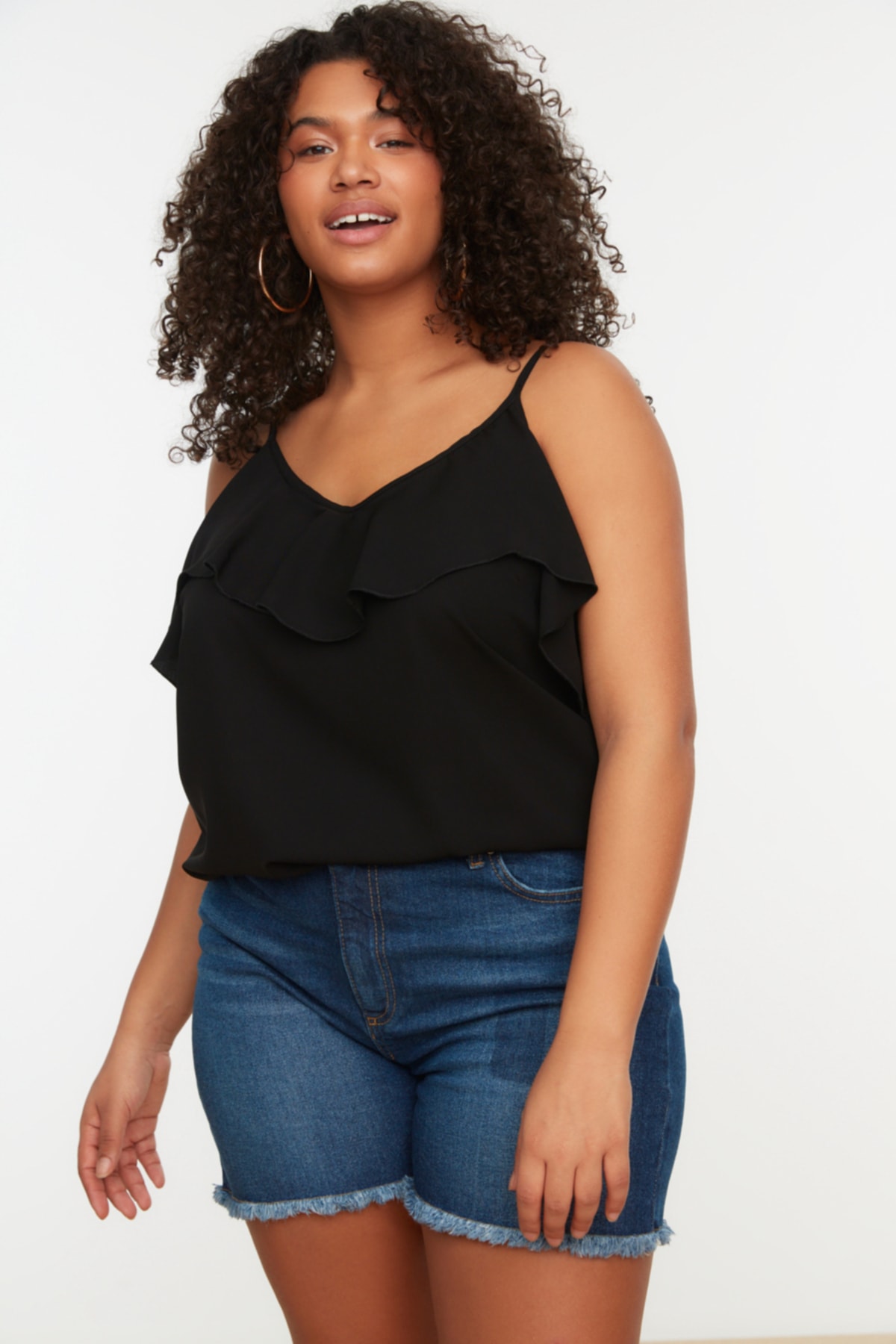 Trendyol Vrouw/Meisje Ronde hals   Grote maten blouse