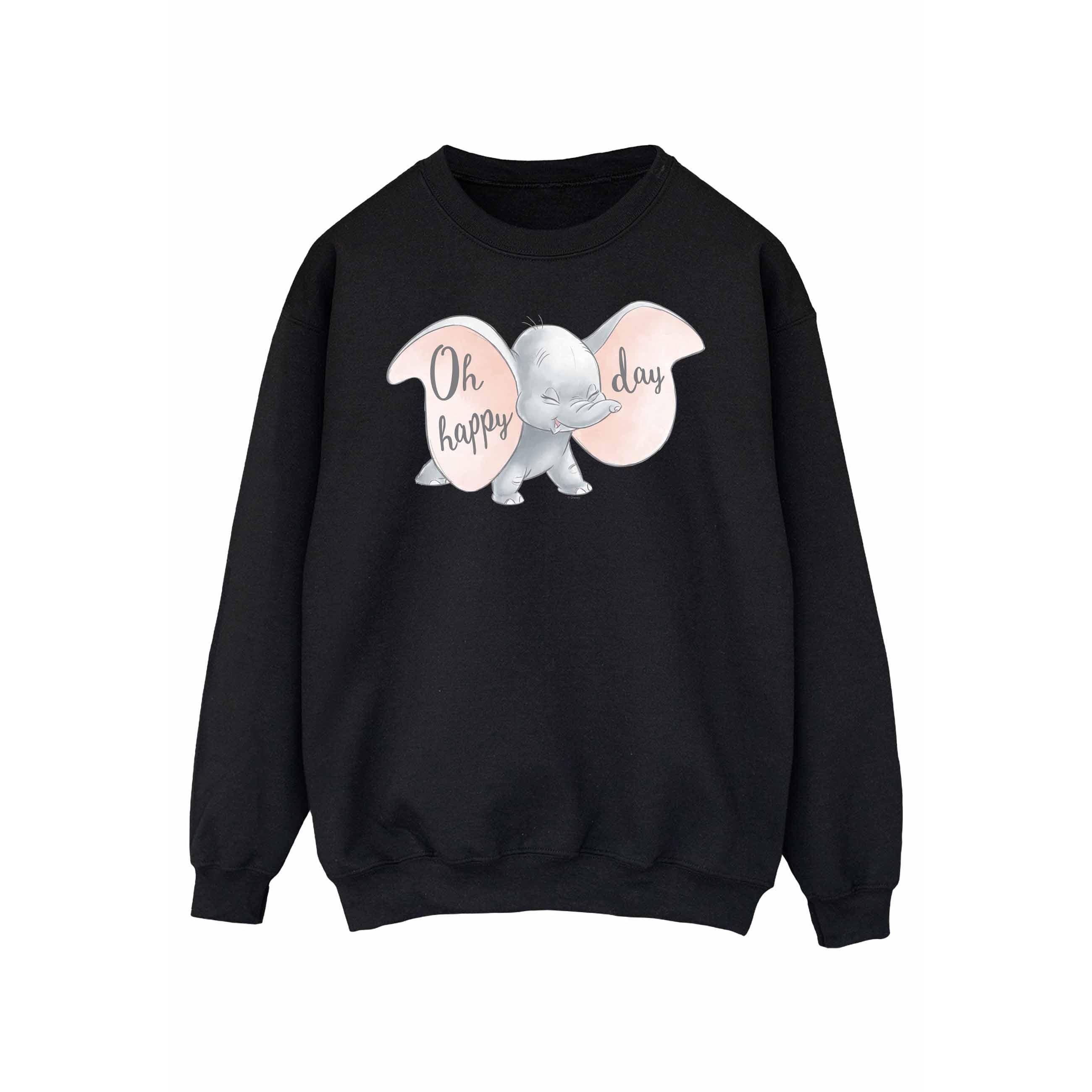 Thumbnail - Disney - "Dumbo Happy Day" Sweatshirt für Damen (Schwarz)