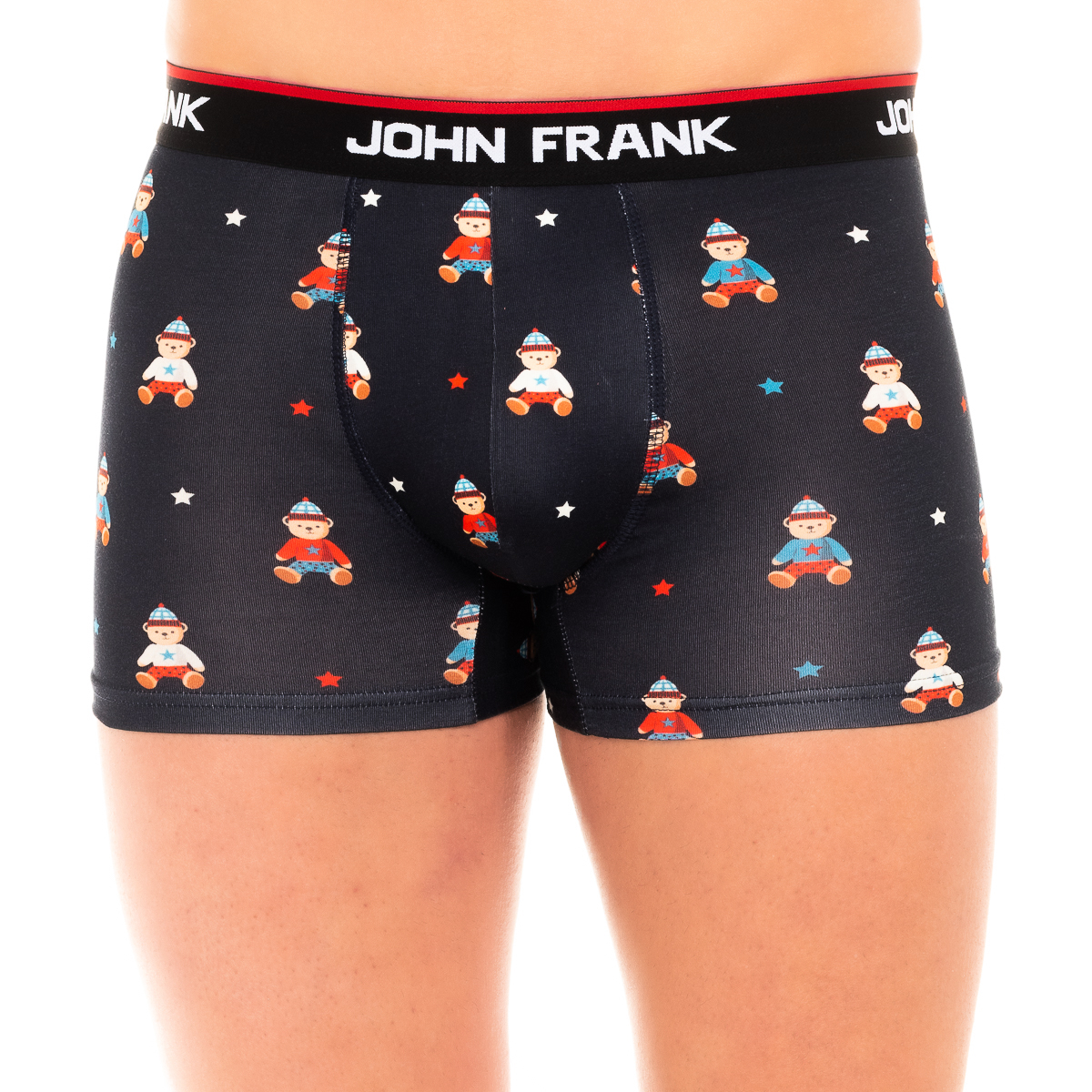Thumbnail - Atmungsaktive Boxershorts aus gewebter, elastischer Baumwolle für Herren JFBD02-CHTEDDY-MULTICOLOR
