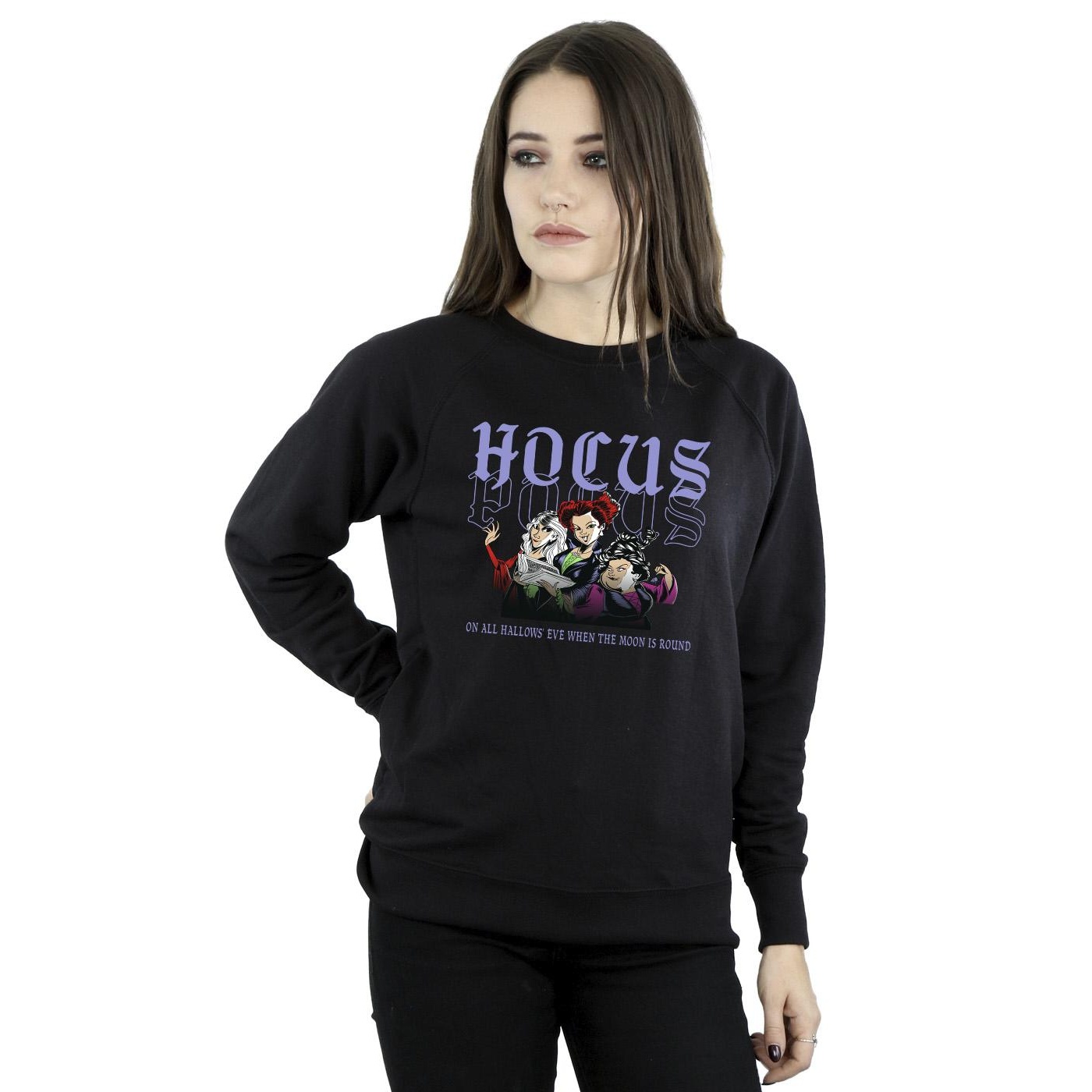Disney Womens/Ladies Hocus Pocus Hallows Eve Sweatshirt (Black) dam – bild 2